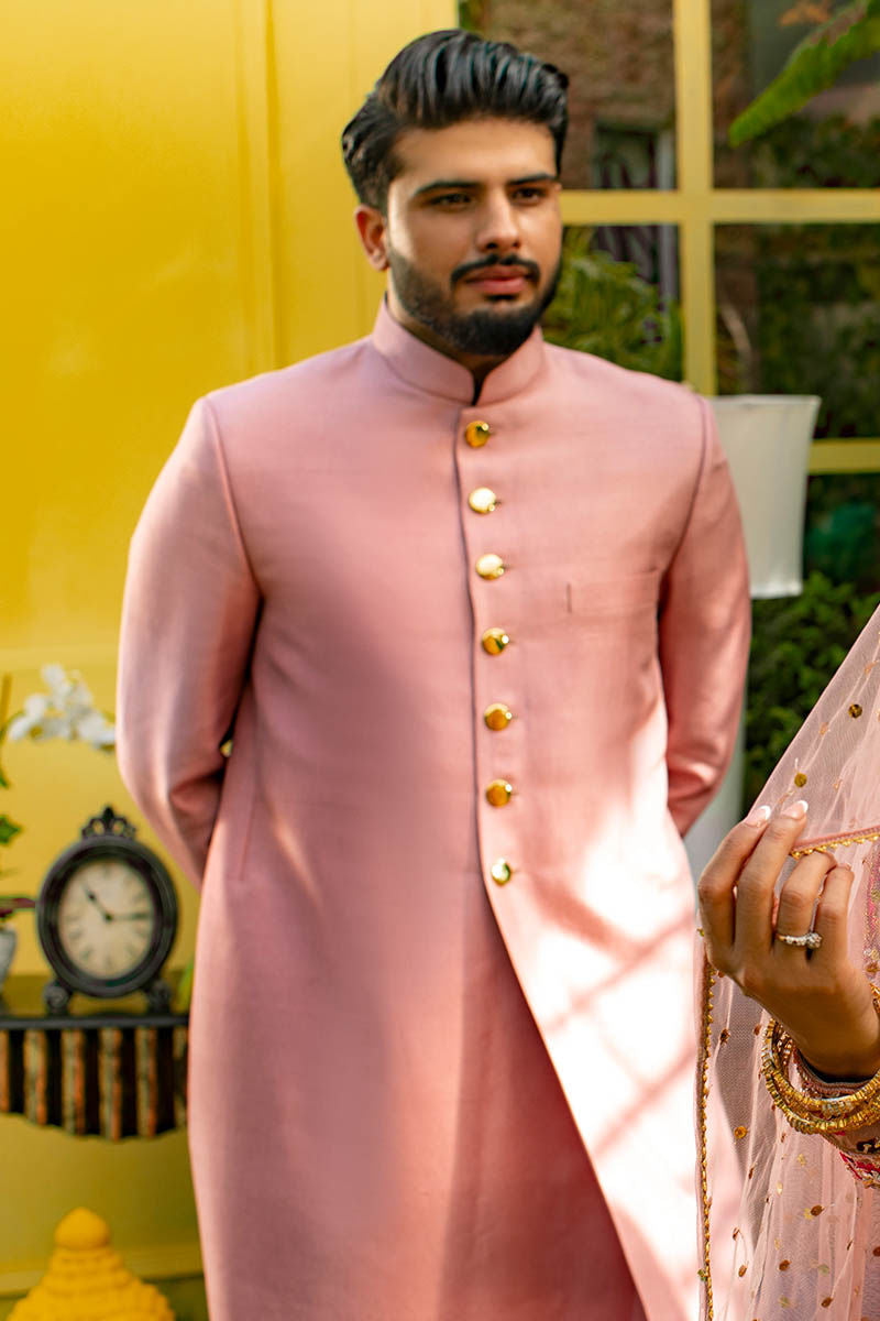 Pakistani Menswear | Ansab Jahangir | PINK NOSTALGIA
