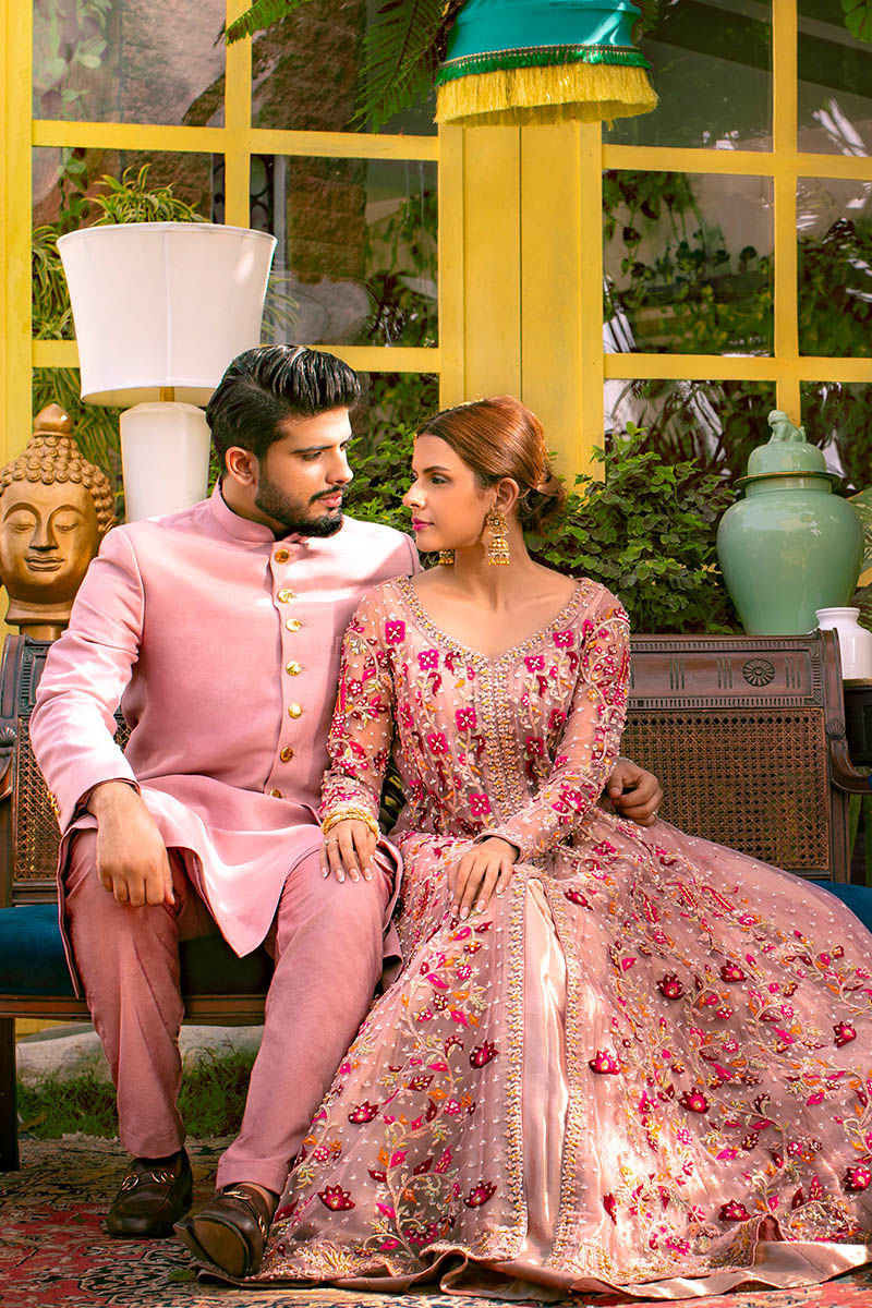 Pakistani Menswear | Ansab Jahangir | PINK NOSTALGIA