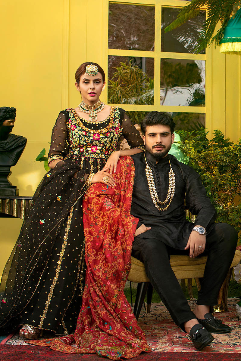 Pakistani Menswear | Ansab Jahangir | BLACK PASSION