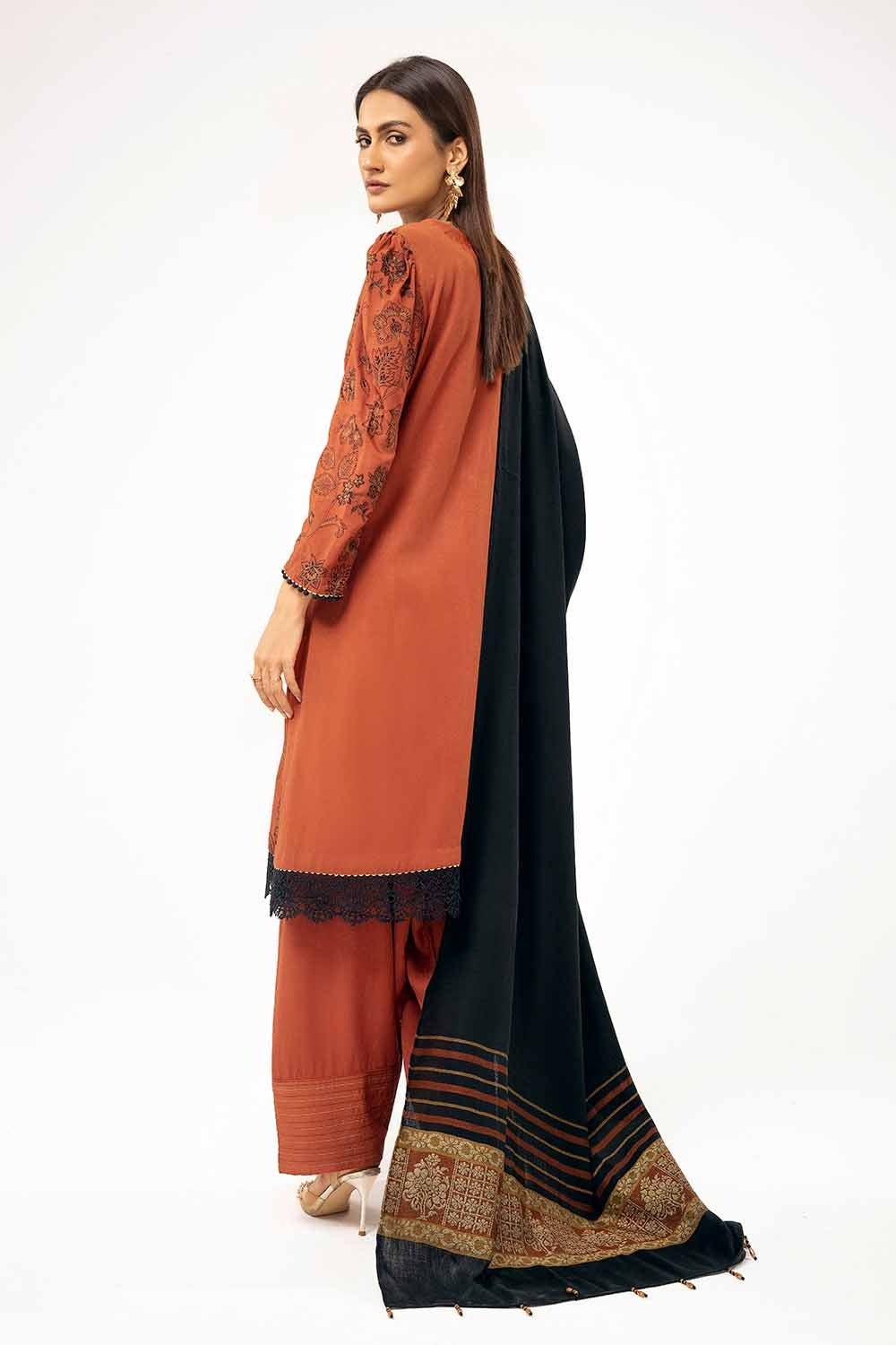 Gul Ahmed | Winter Collection 24 | Pashmina Suit AP-42001 - Official Gul Ahmed - Agha Fabrics UK