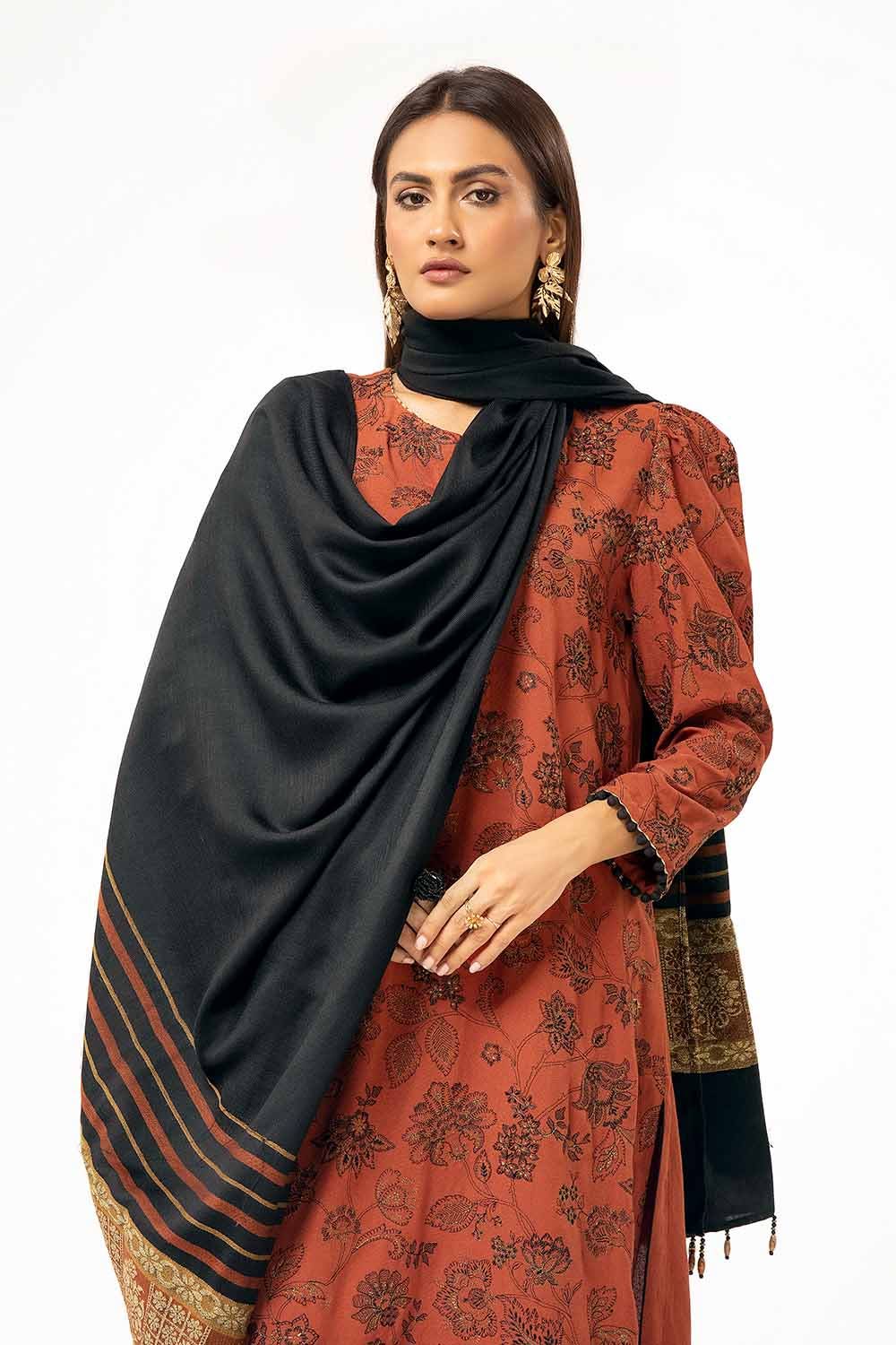 Gul Ahmed | Winter Collection 24 | Pashmina Suit AP-42001 - Official Gul Ahmed - Agha Fabrics UK