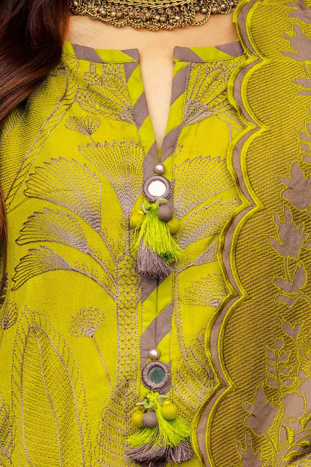 Gul Ahmed | Winter Collection 24 | Acrylic Dupatta AP-42004 - Official Gul Ahmed - Agha Fabrics UK