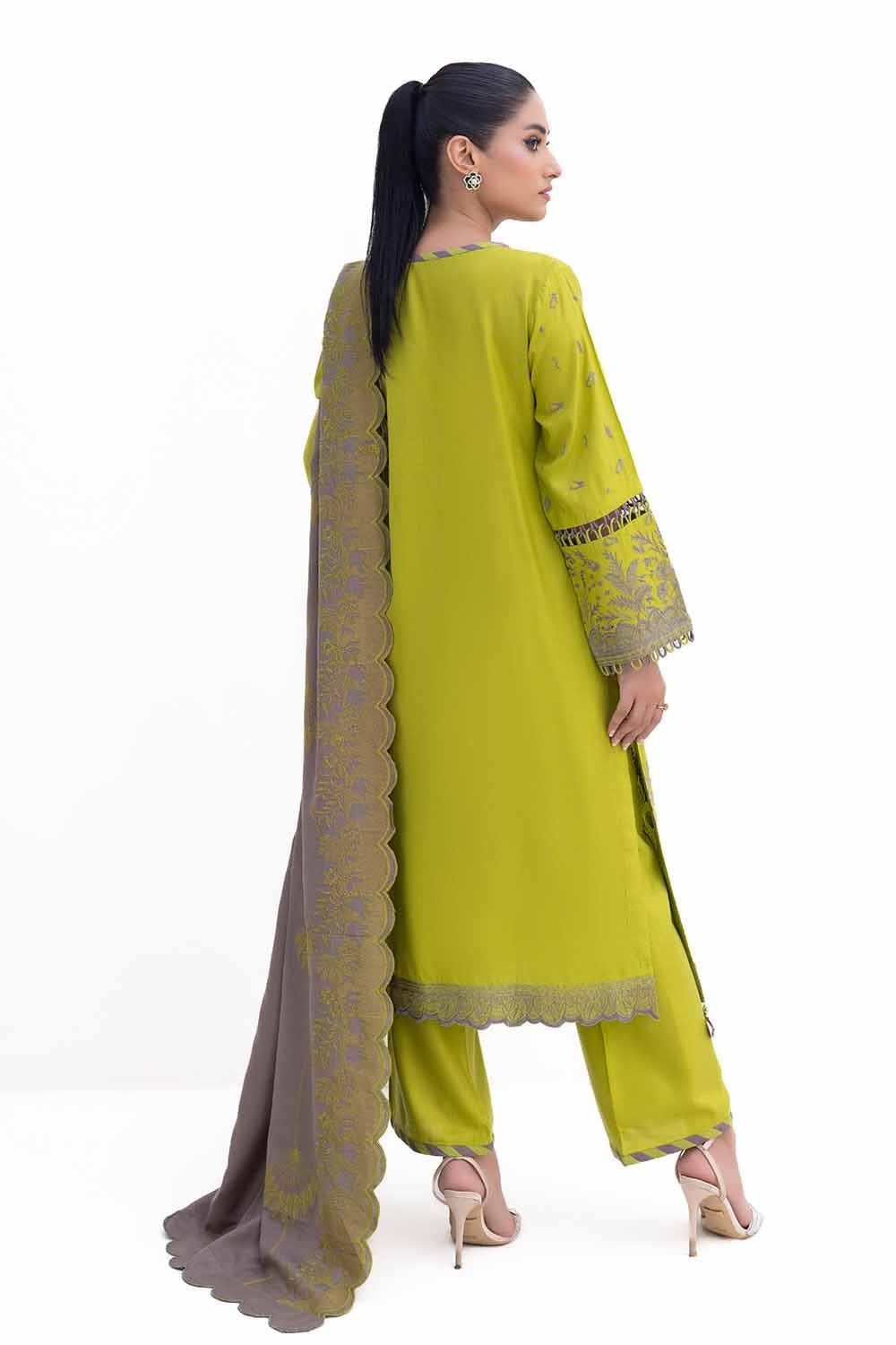 Gul Ahmed | Winter Collection 24 | Acrylic Dupatta AP-42004 - Official Gul Ahmed - Agha Fabrics UK