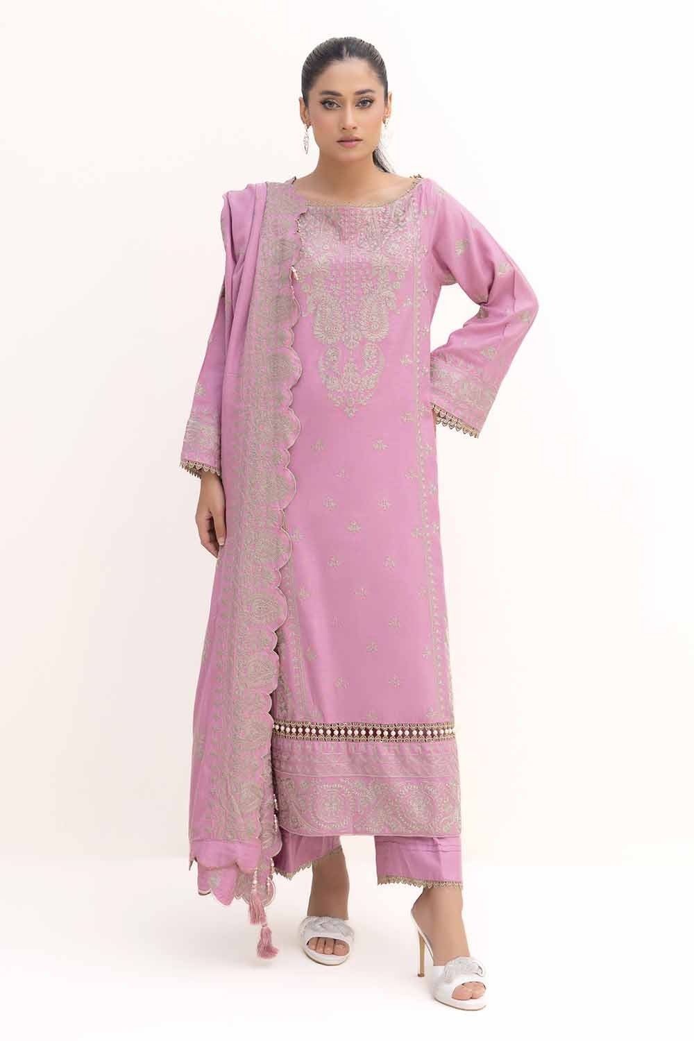 Gul Ahmed | Winter Collection 24 | Acrylic Dupatta AP-42008 - Official Gul Ahmed - Agha Fabrics UK