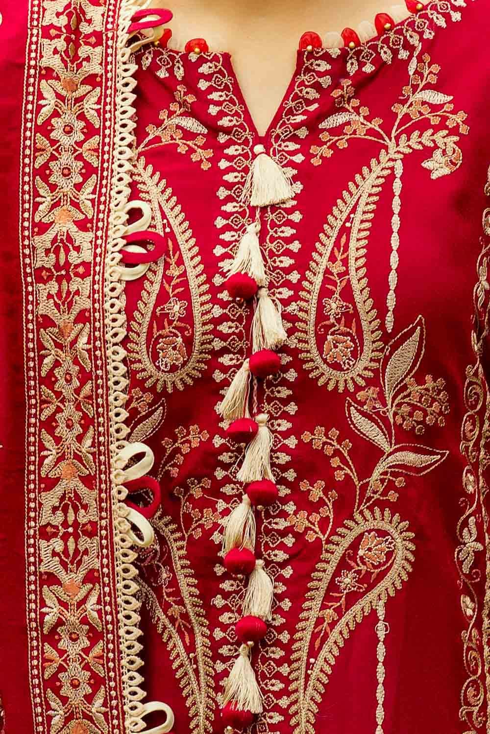 Gul Ahmed | Winter Collection 24 | Acrylic Dupatta AP-42009 - Official Gul Ahmed - Agha Fabrics UK