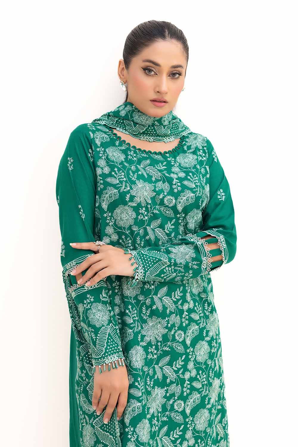 Gul Ahmed | Winter Collection 24 | Acrylic Dupatta AP-42010 - Official Gul Ahmed - Agha Fabrics UK