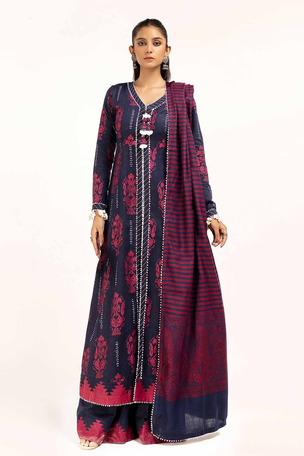 Gul Ahmed | Winter Collection 24 | Pashmina Dupatta AP-42023 - Official Gul Ahmed - Agha Fabrics UK