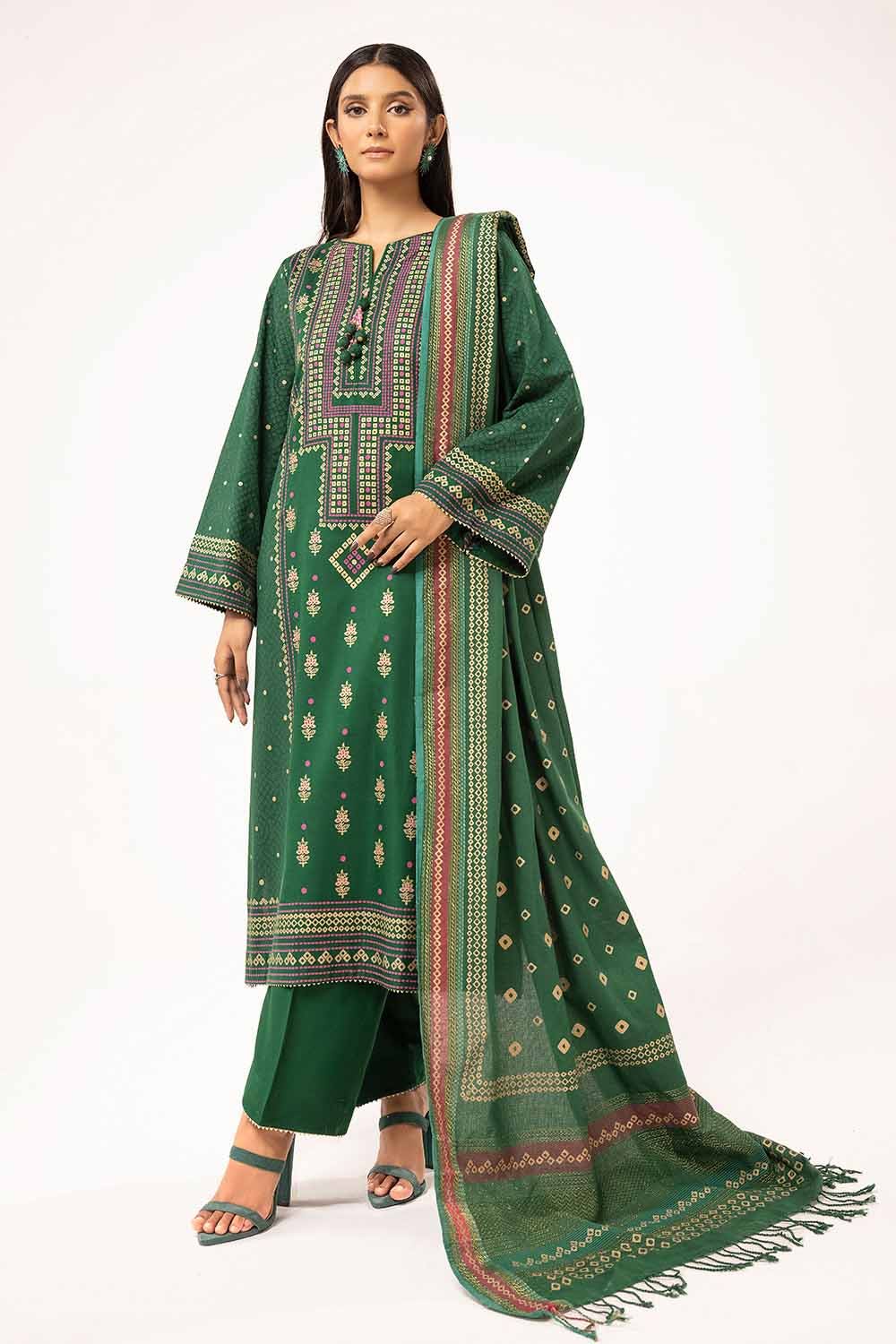 Gul Ahmed | Winter Collection 24 | Acrylic Dupatta AP-42028 - Official Gul Ahmed - Agha Fabrics UK