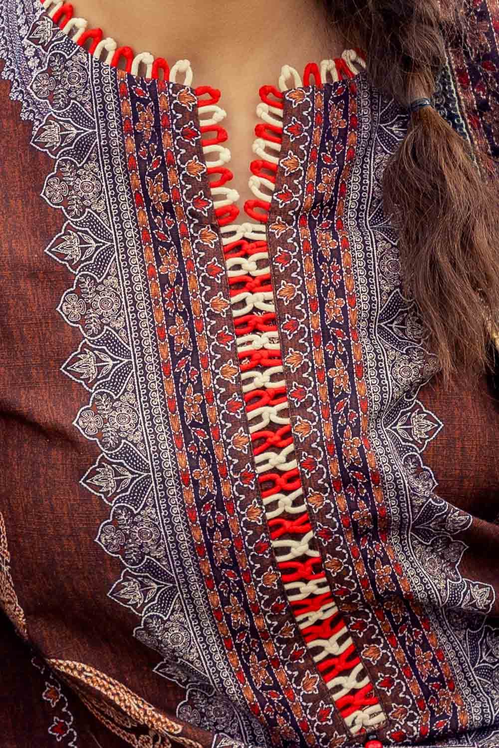 Gul Ahmed | Winter Collection 24 | Pashmina Dupatta AP-42029 - Official Gul Ahmed - Agha Fabrics UK