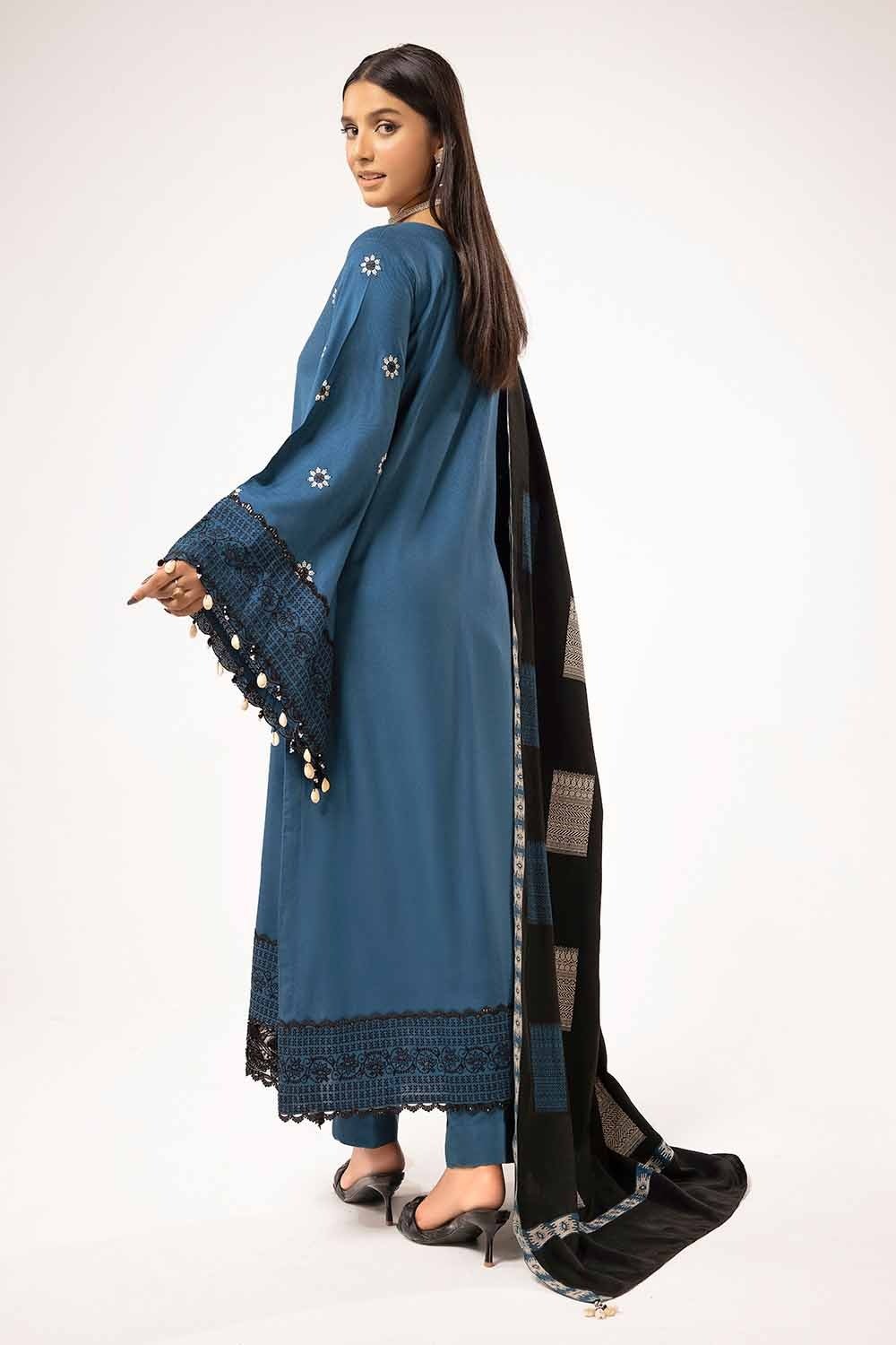 Gul Ahmed | Winter Collection 24 | Pashmina Dupatta AP-42033 - Official Gul Ahmed - Agha Fabrics UK