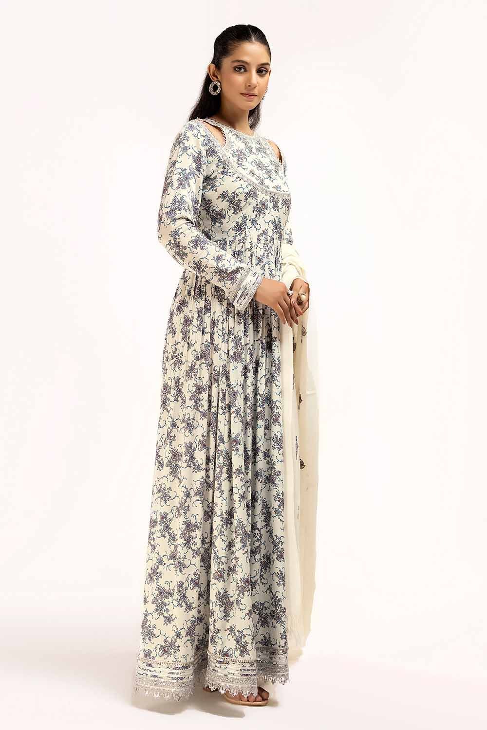 Gul Ahmed | Winter Collection 24 | Acrylic Dupatta AP-42039 - Official Gul Ahmed - Agha Fabrics UK