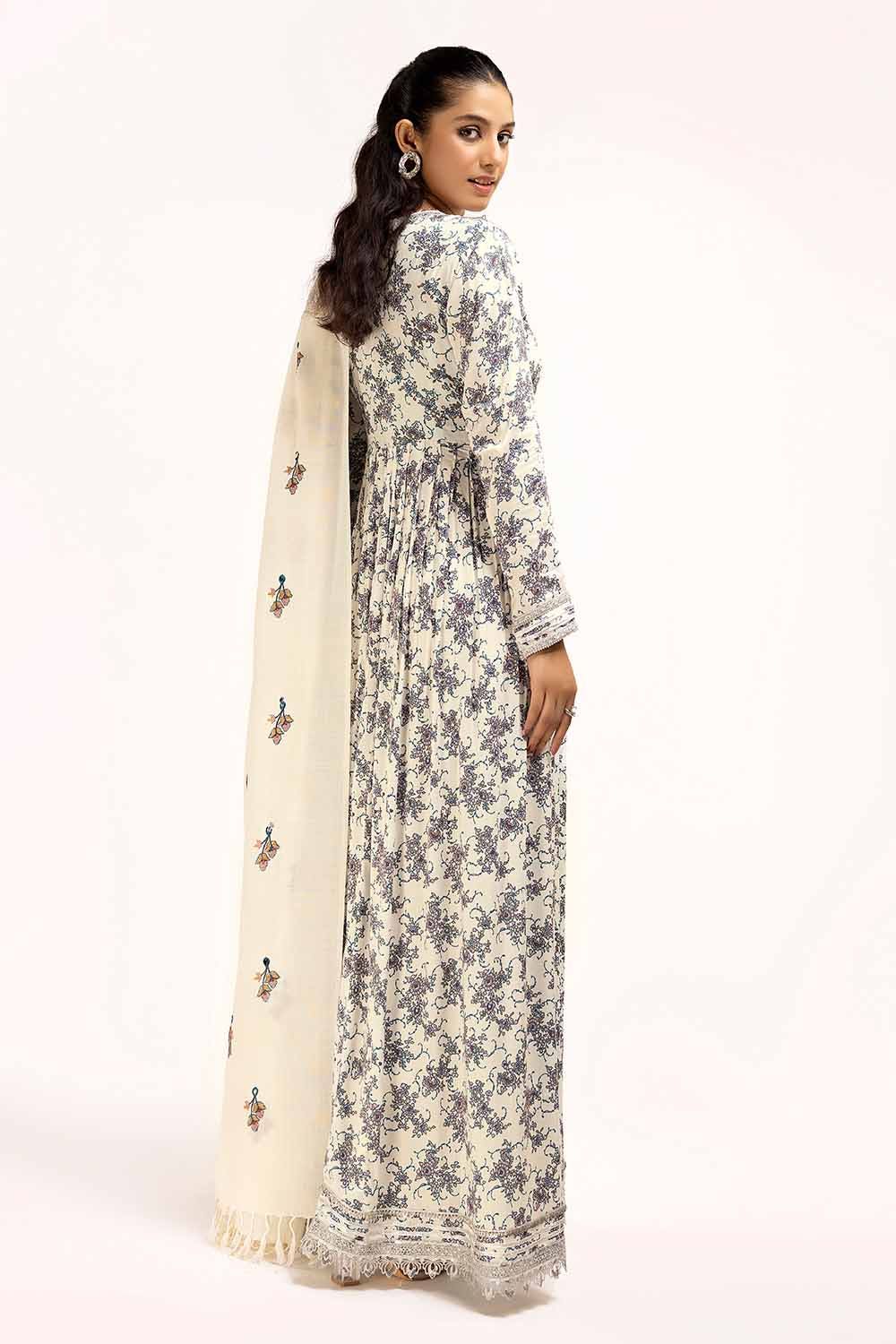 Gul Ahmed | Winter Collection 24 | Acrylic Dupatta AP-42039 - Official Gul Ahmed - Agha Fabrics UK