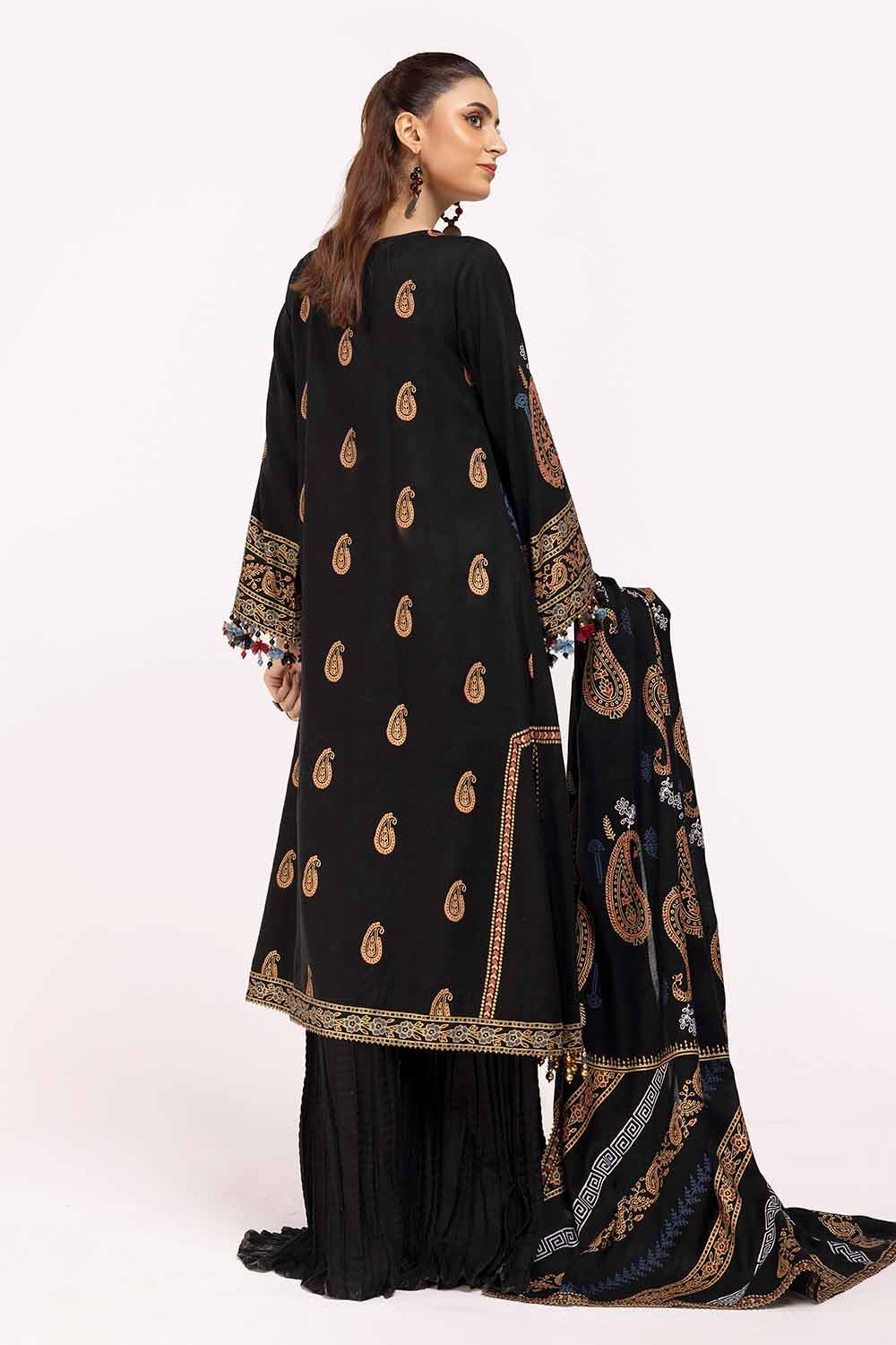Gul Ahmed | Winter Collection 24 | Acrylic Dupatta AP-42040 - Official Gul Ahmed - Agha Fabrics UK
