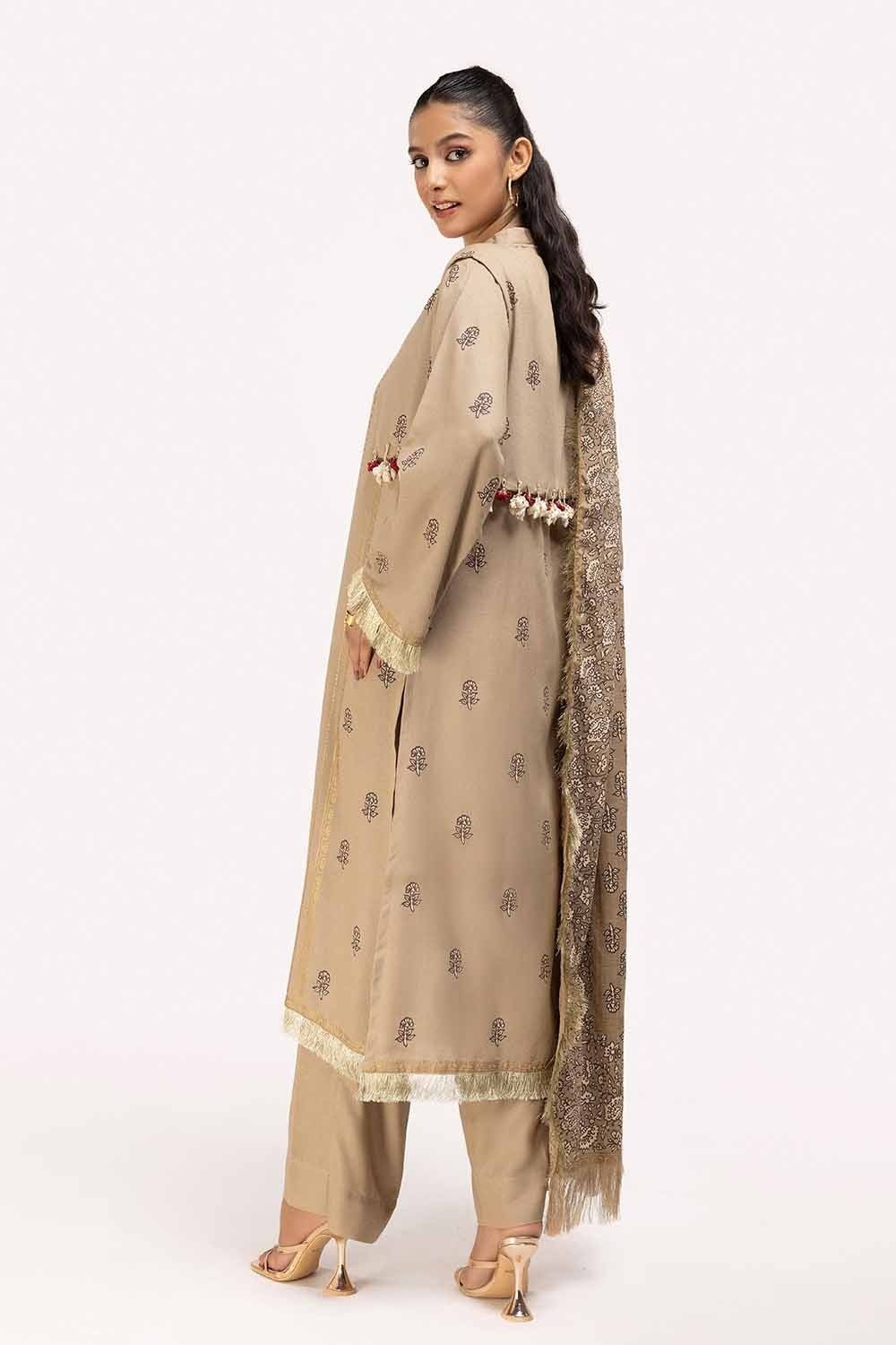 Gul Ahmed | Winter Collection 24 | Acrylic Dupatta AP-42041 - Official Gul Ahmed - Agha Fabrics UK