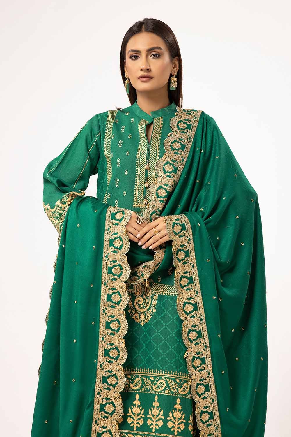 Gul Ahmed | Winter Collection 24 | Pashmina Shawl AP-42046 - Official Gul Ahmed - Agha Fabrics UK