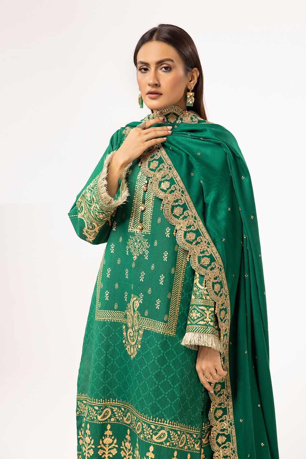 Gul Ahmed | Winter Collection 24 | Pashmina Shawl AP-42046 - Official Gul Ahmed - Agha Fabrics UK