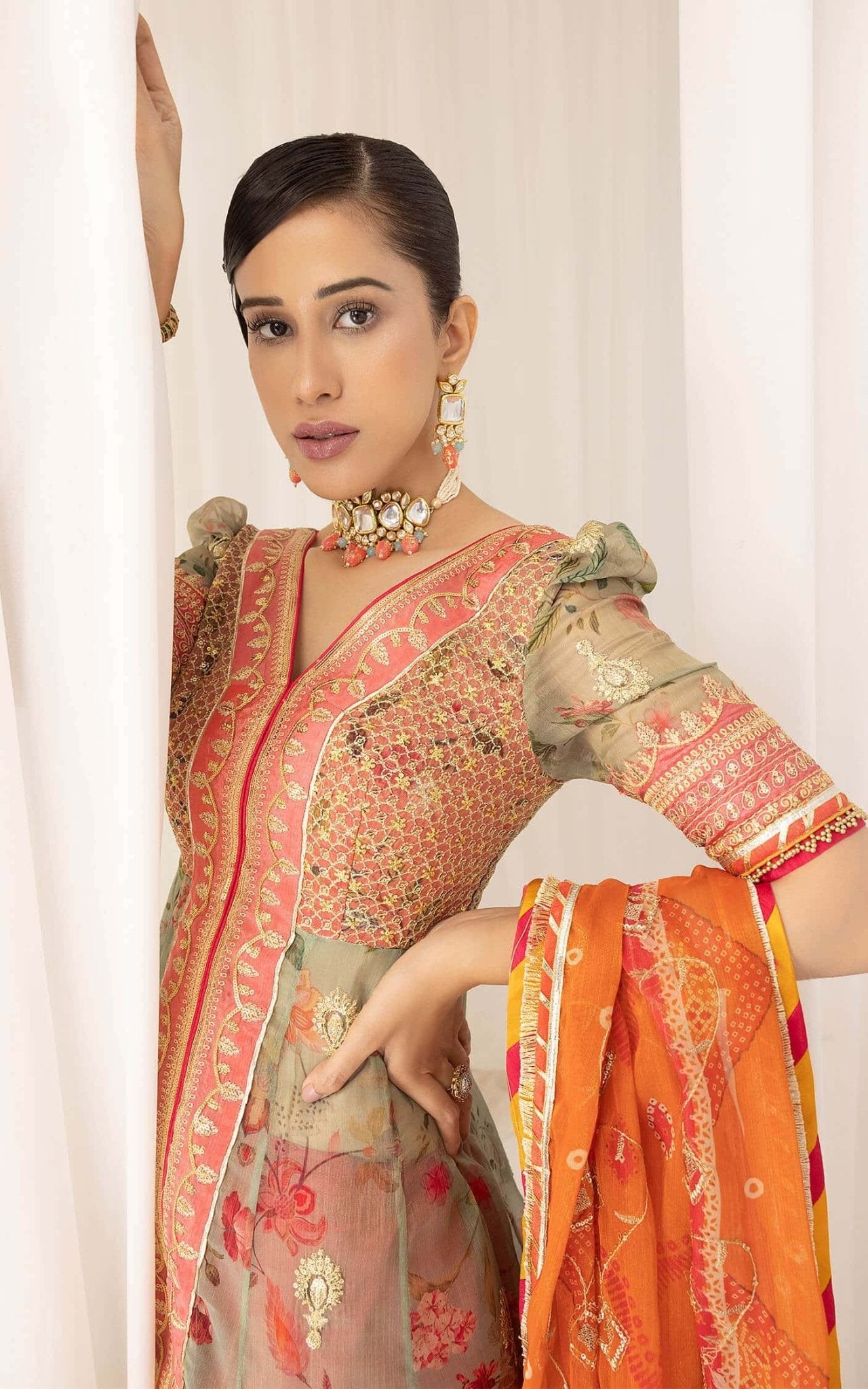 Asifa and Nabeel | Barasti Festive 23 | Rangoli (ANB-01) - Official Asifa and Nabeel - Agha Fabrics UK