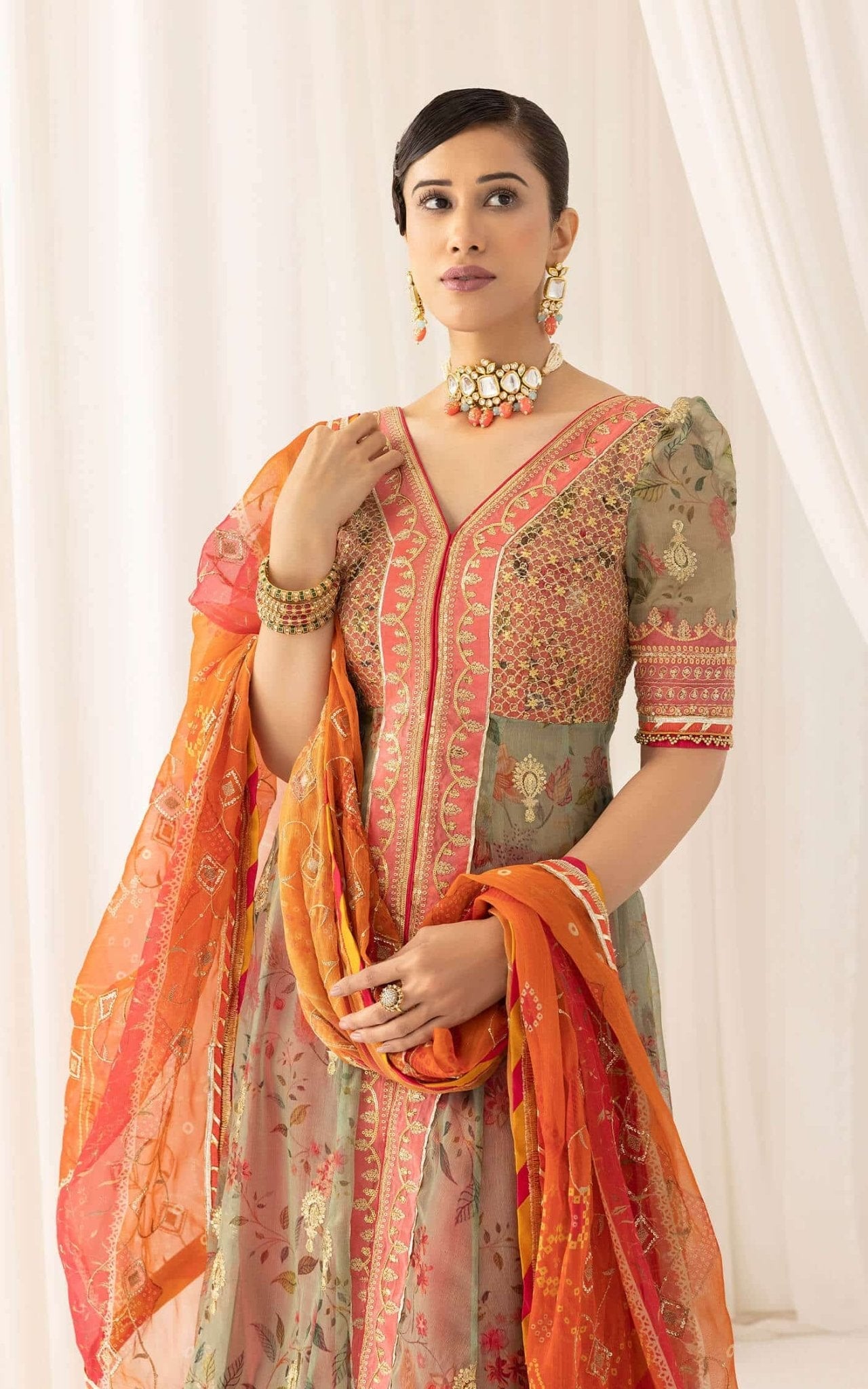 Asifa and Nabeel | Barasti Festive 23 | Rangoli (ANB-01) - Official Asifa and Nabeel - Agha Fabrics UK