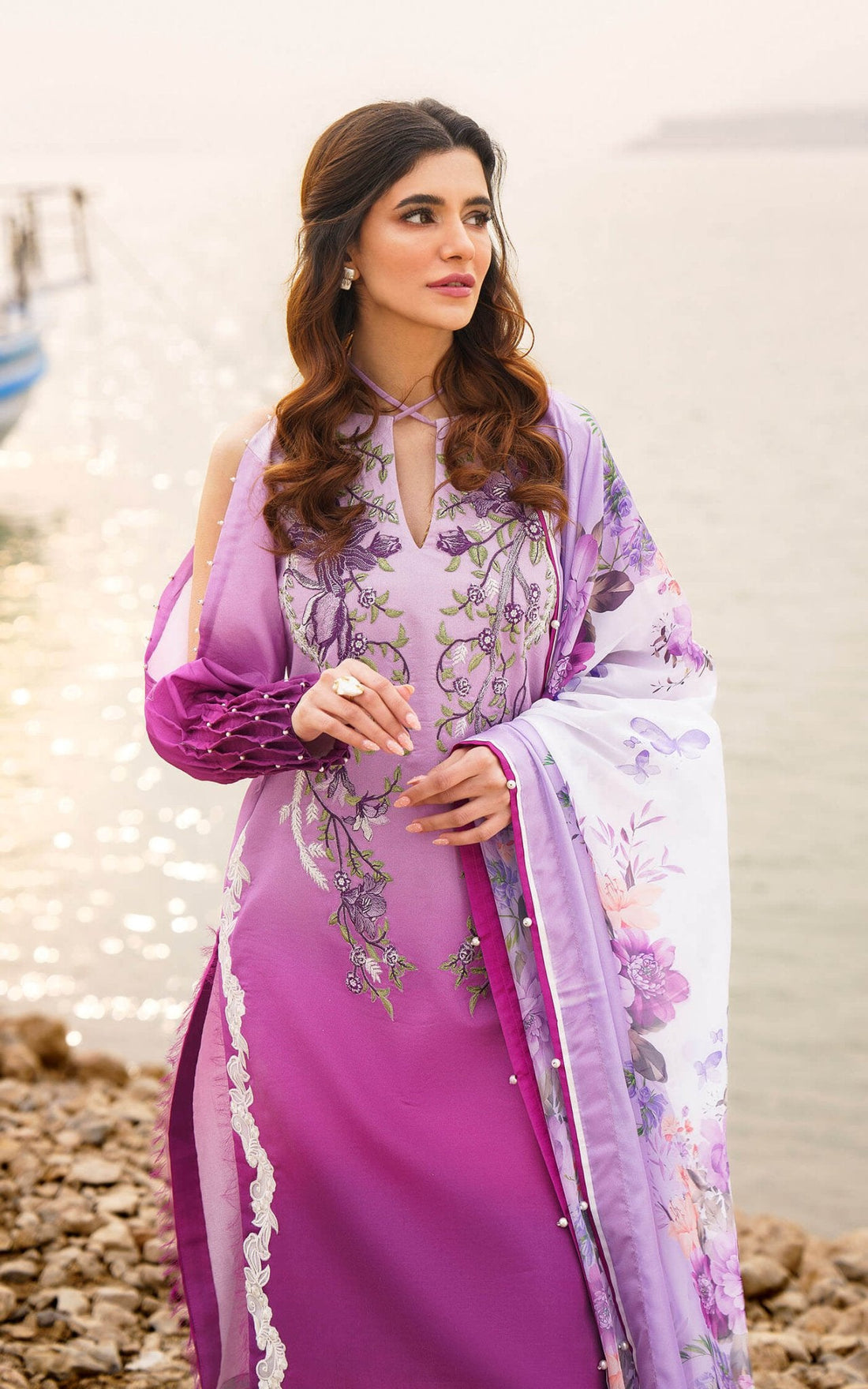 Asifa and Nabeel | Meraki Summer 24 | CALLA-U141M018 - Official Asifa and Nabeel - Agha Fabrics UK