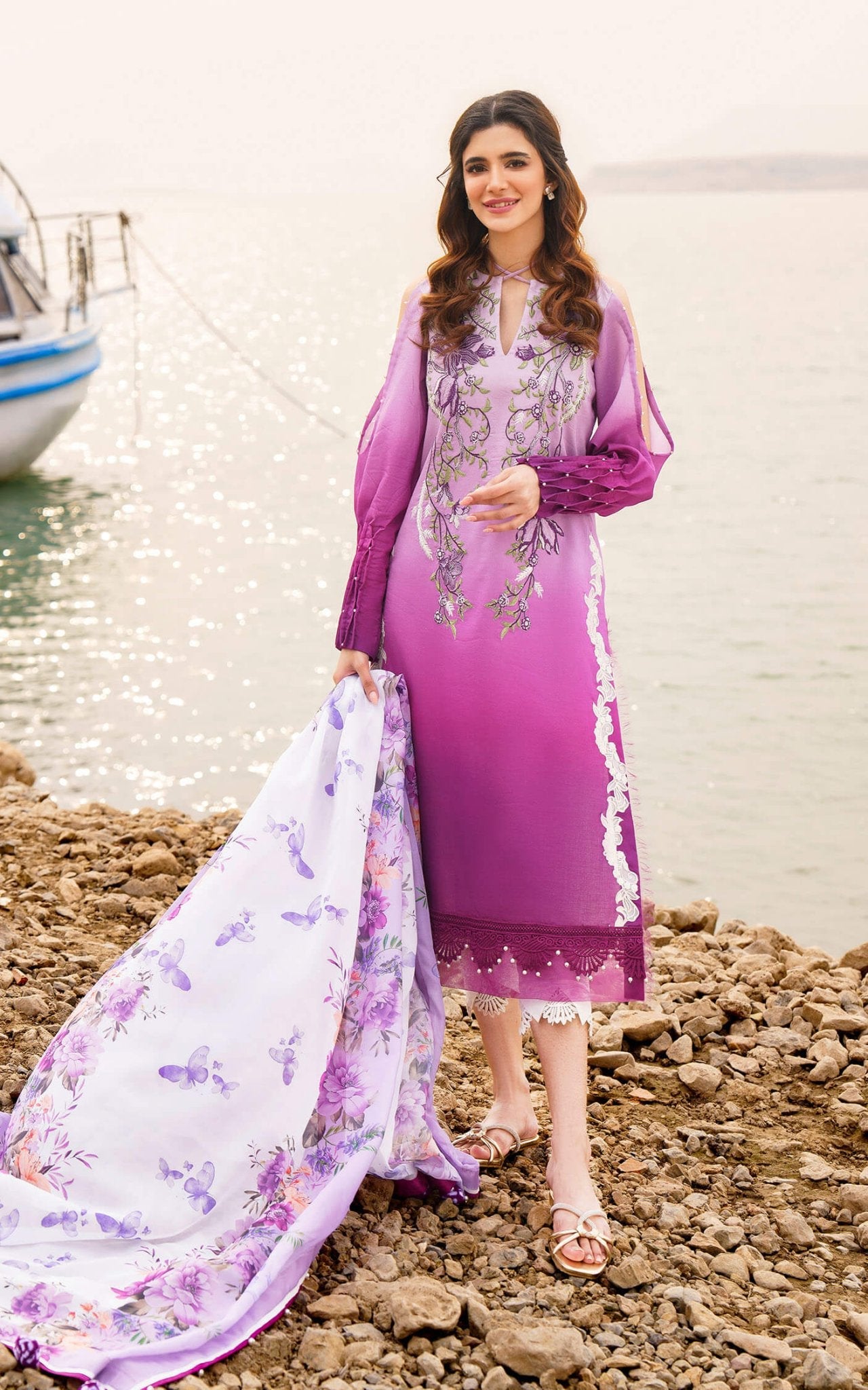 Asifa and Nabeel | Meraki Summer 24 | CALLA-U141M018 - Official Asifa and Nabeel - Agha Fabrics UK