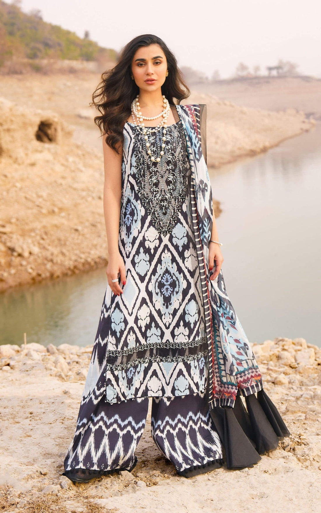 Asifa and Nabeel | Meraki Summer 24 | STARLETE - Official Asifa and Nabeel - Agha Fabrics UK