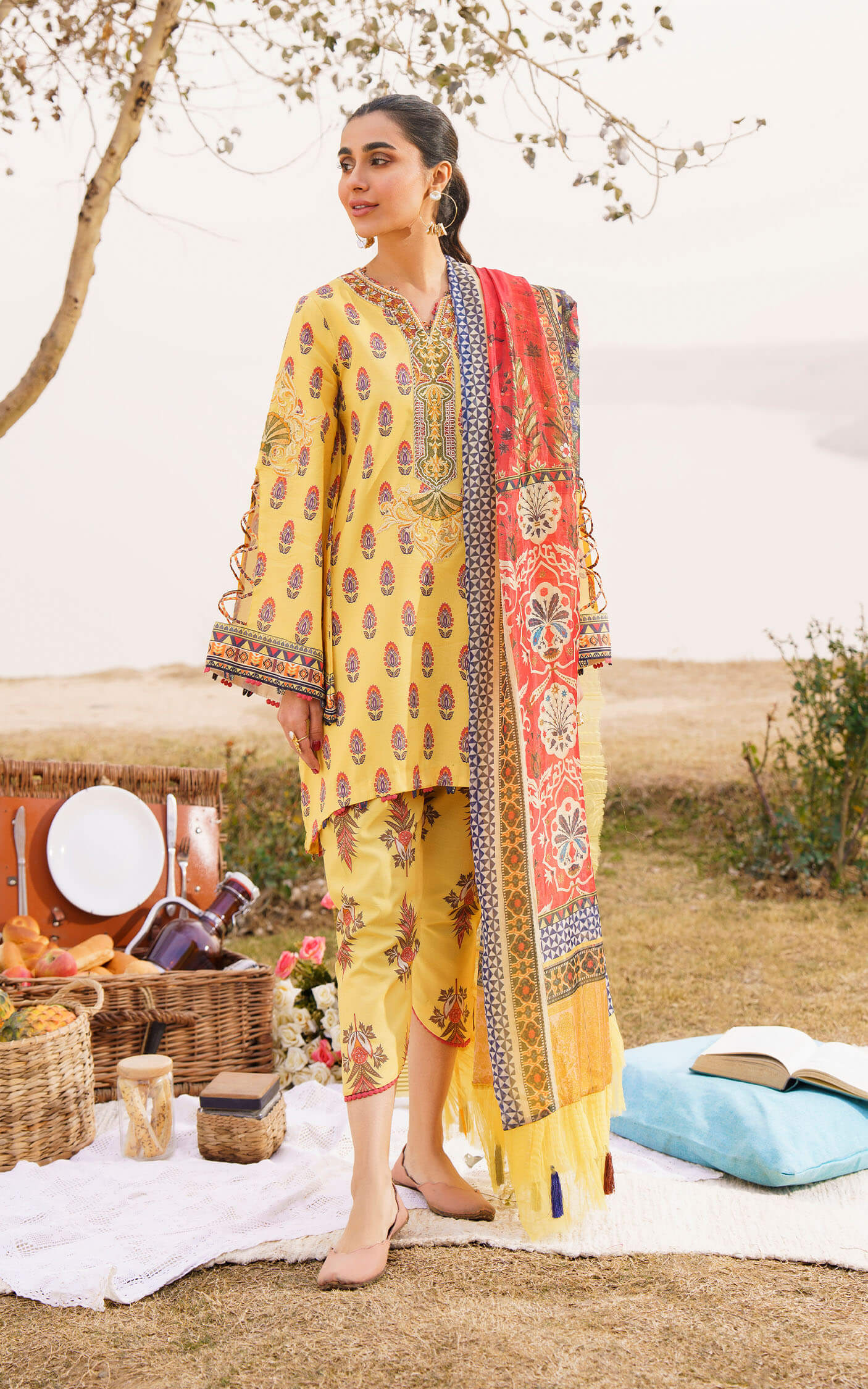 Asifa and Nabeel | Meraki Summer 24 | SONNET-U141M004 - Official Asifa and Nabeel - Agha Fabrics UK
