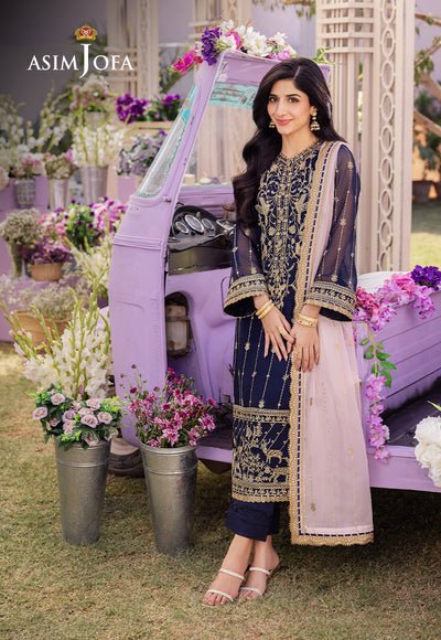 Asim Jofa | Dhanak Rang Collection | AJCF-09 - Official Asim Jofa - Agha Fabrics UK
