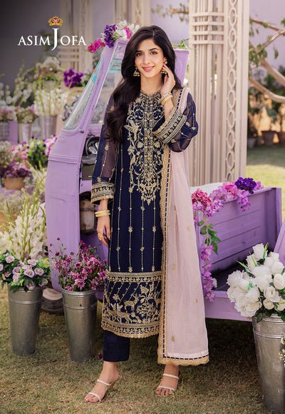 Asim Jofa | Dhanak Rang Collection | AJCF-09 - Official Asim Jofa - Agha Fabrics UK