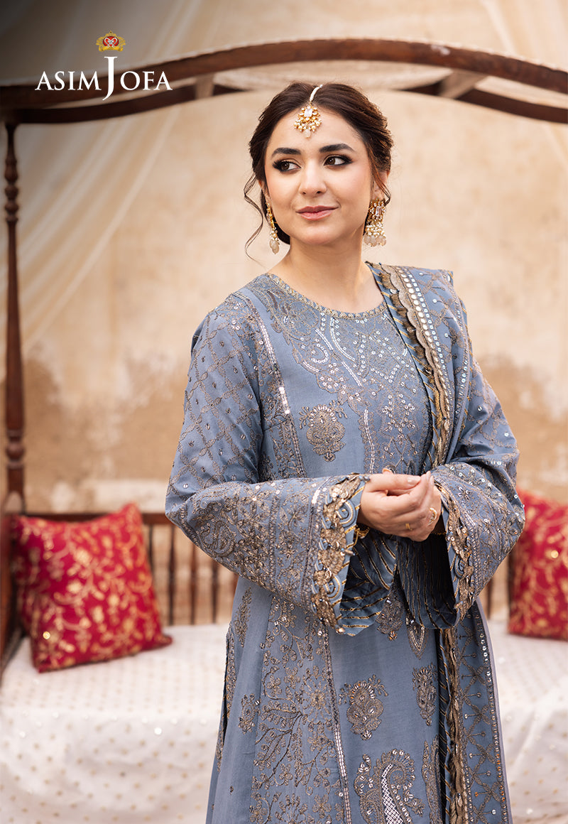 Asim Jofa | Chikankari EidÃÂ¢ÃÂÃÂ24 | AJCE-12 - Official Asim Jofa - Agha Fabrics UK