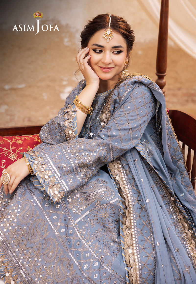Asim Jofa | Chikankari EidÃÂ¢ÃÂÃÂ24 | AJCE-12 - Official Asim Jofa - Agha Fabrics UK