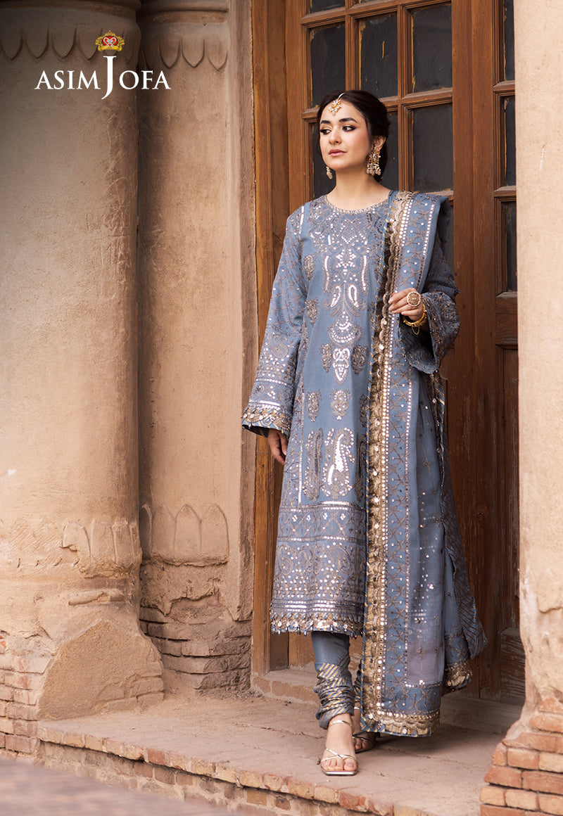Asim Jofa | Chikankari EidÃÂ¢ÃÂÃÂ24 | AJCE-12 - Official Asim Jofa - Agha Fabrics UK