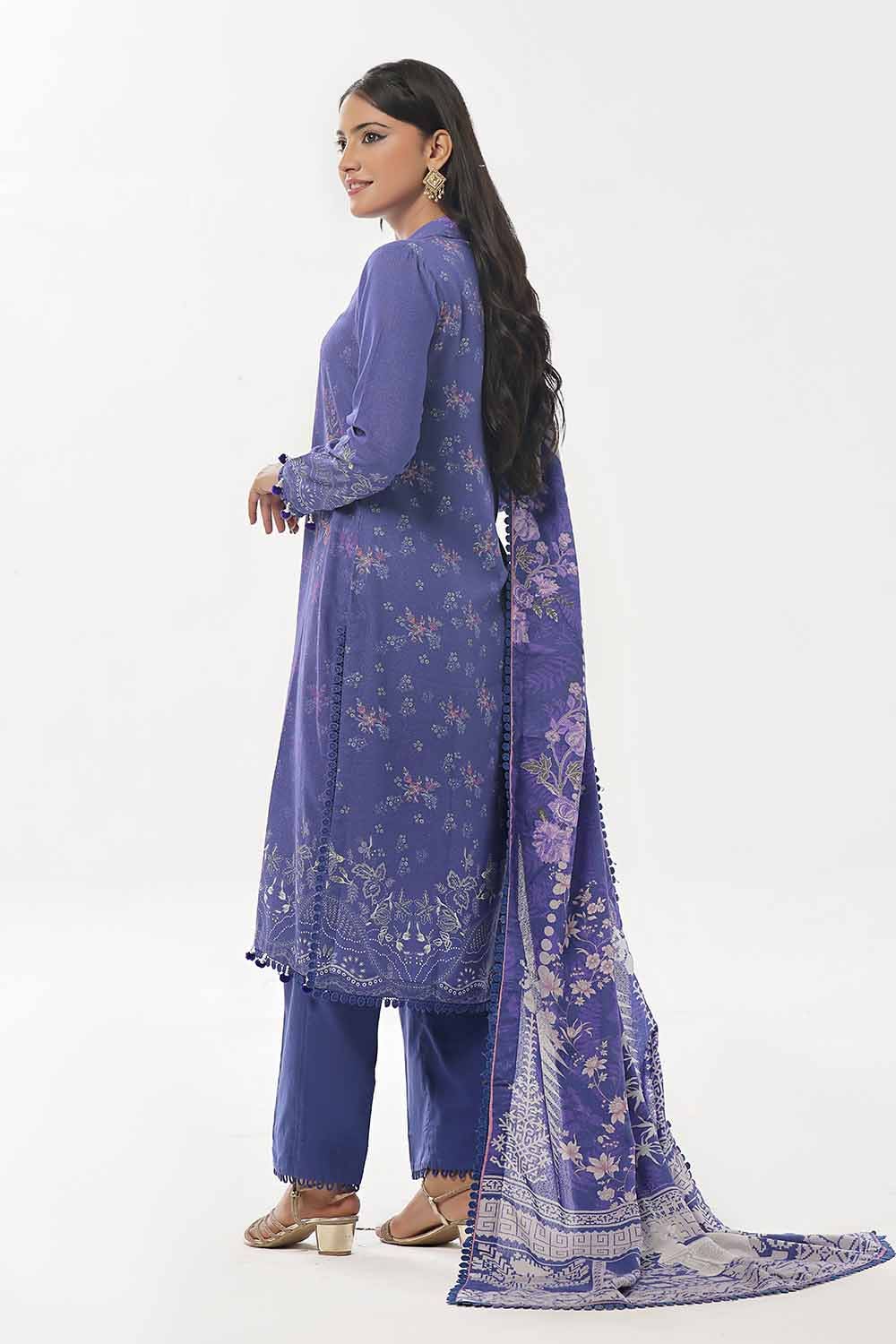 Gul Ahmed | Winter Collection 24 | Karandi Suit AY-42001 - Official Gul Ahmed - Agha Fabrics UK