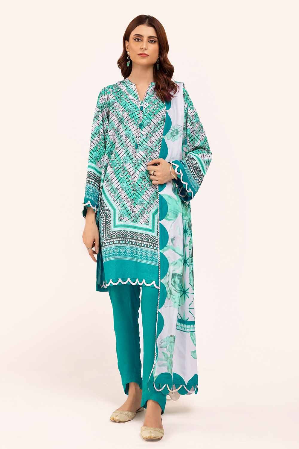 Gul Ahmed | Winter Collection 24 | Karandi Suit AY-42003 - Official Gul Ahmed - Agha Fabrics UK