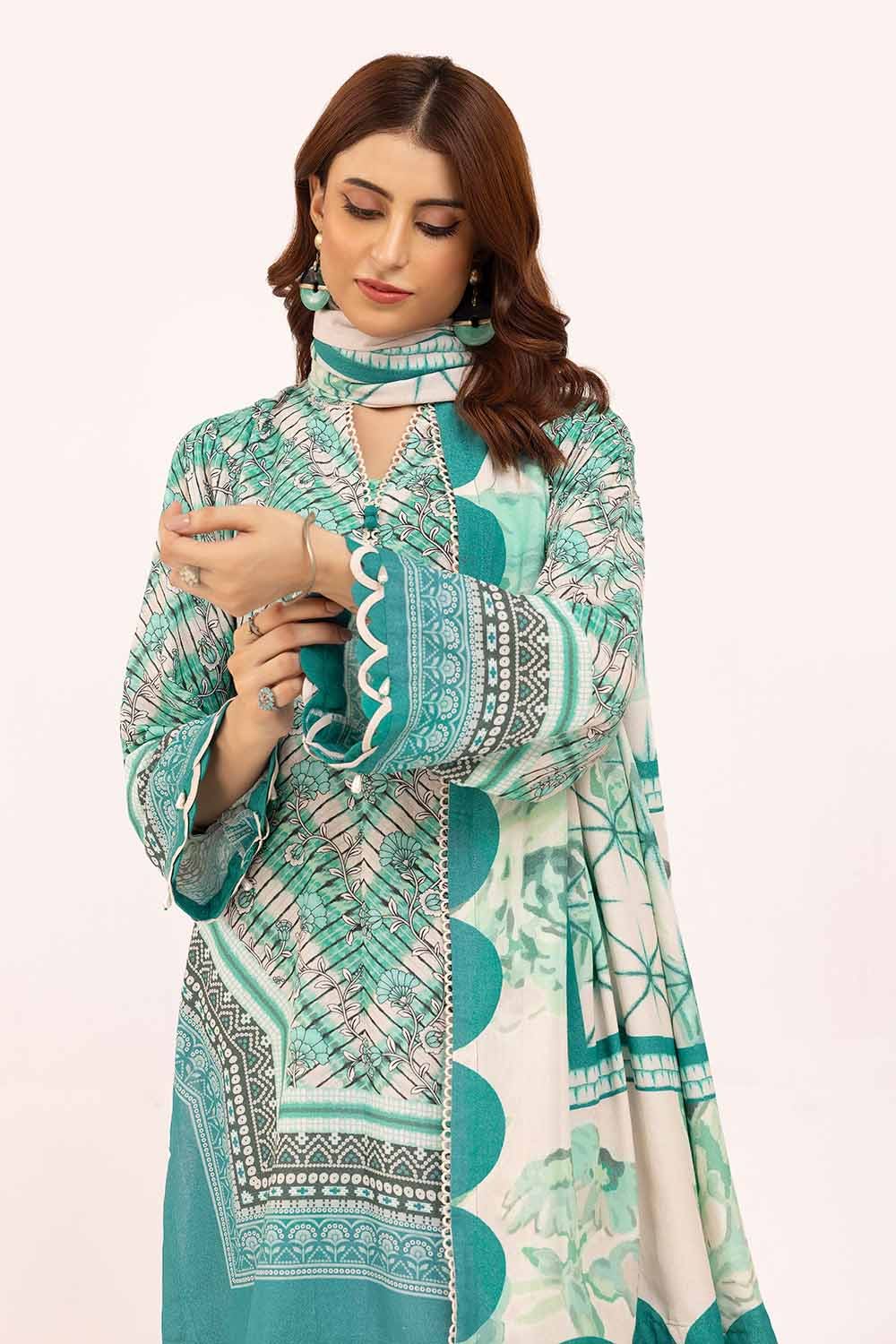 Gul Ahmed | Winter Collection 24 | Karandi Suit AY-42003 - Official Gul Ahmed - Agha Fabrics UK