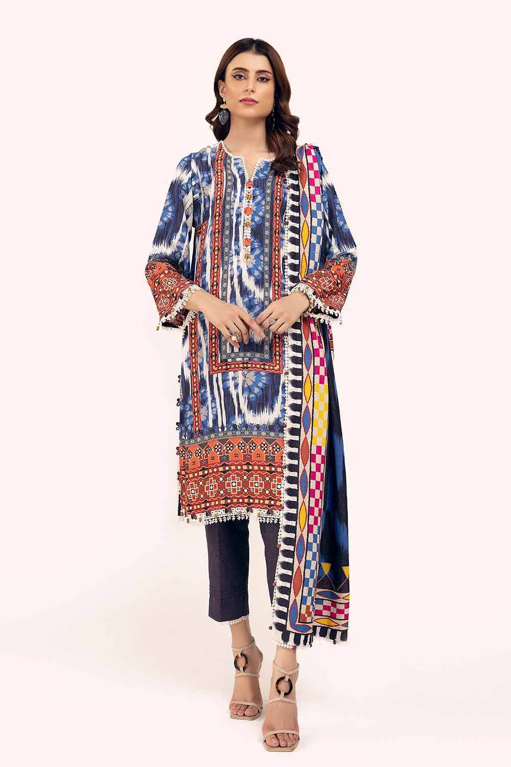 Gul Ahmed | Winter Collection 24 | Karandi Suit AY-42004 - Official Gul Ahmed - Agha Fabrics UK