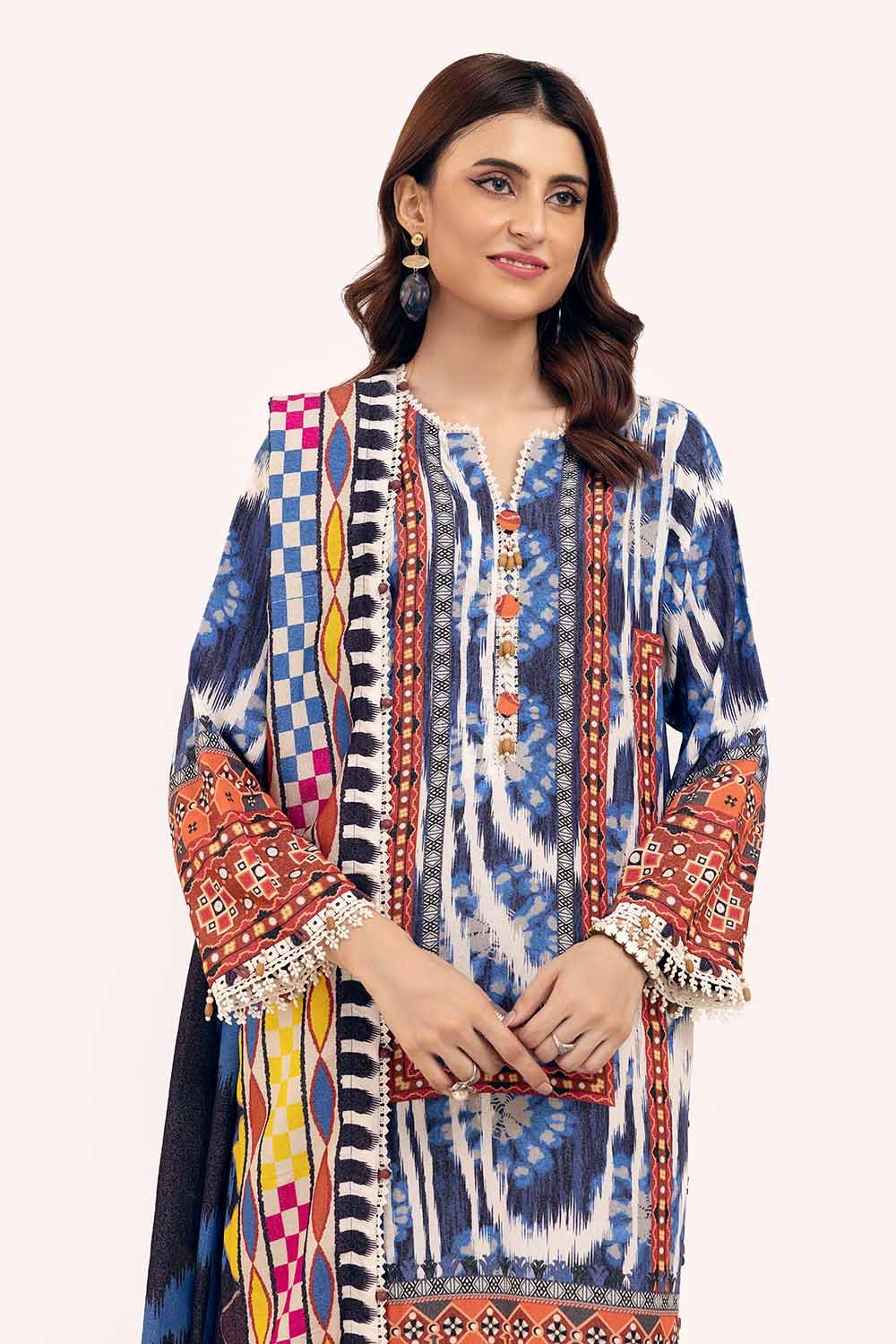 Gul Ahmed | Winter Collection 24 | Karandi Suit AY-42004 - Official Gul Ahmed - Agha Fabrics UK