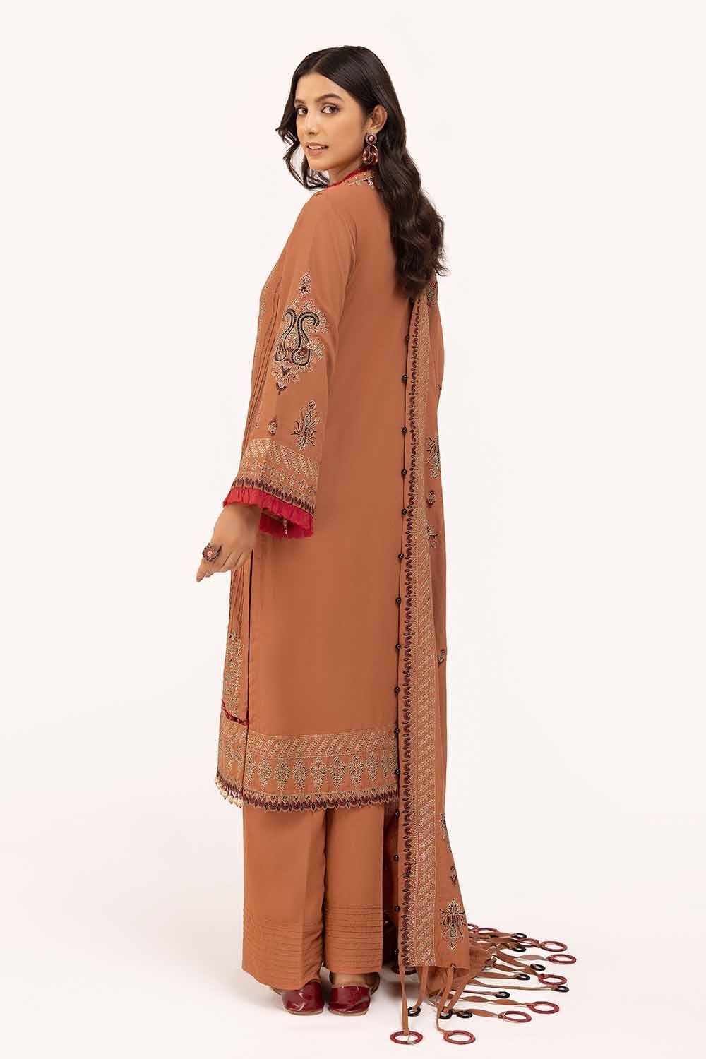 Gul Ahmed | Winter Collection 24 | Karandi Dupatta AY-42005 - Official Gul Ahmed - Agha Fabrics UK