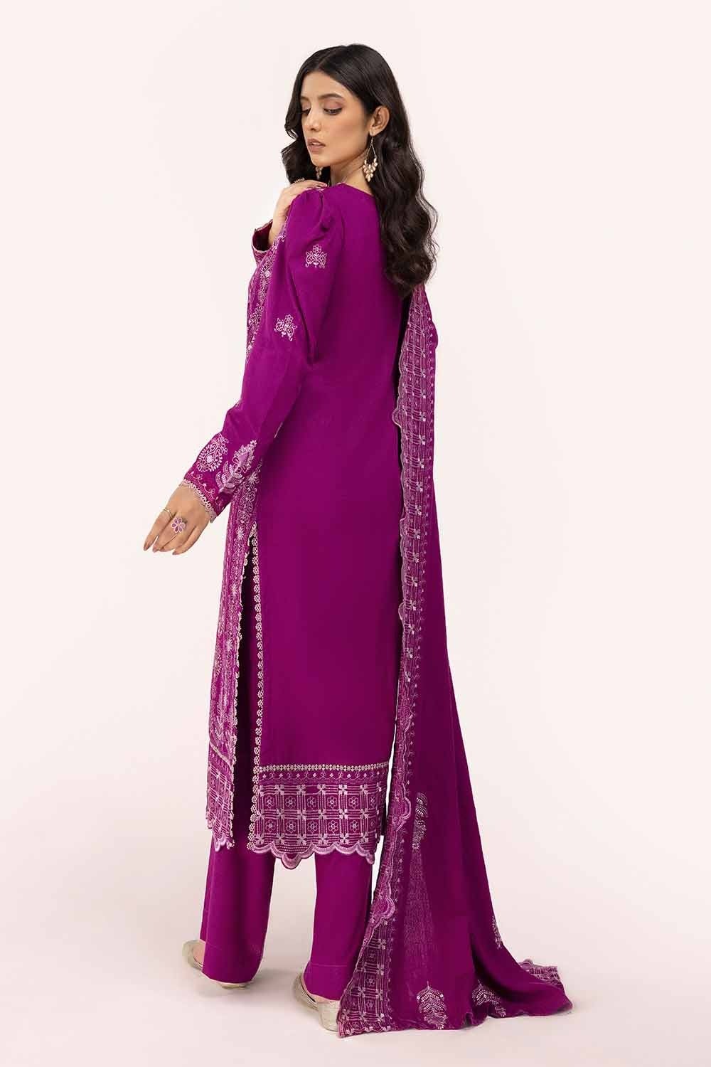 Gul Ahmed | Winter Collection 24 | Karandi Dupatta AY-42009 - Official Gul Ahmed - Agha Fabrics UK