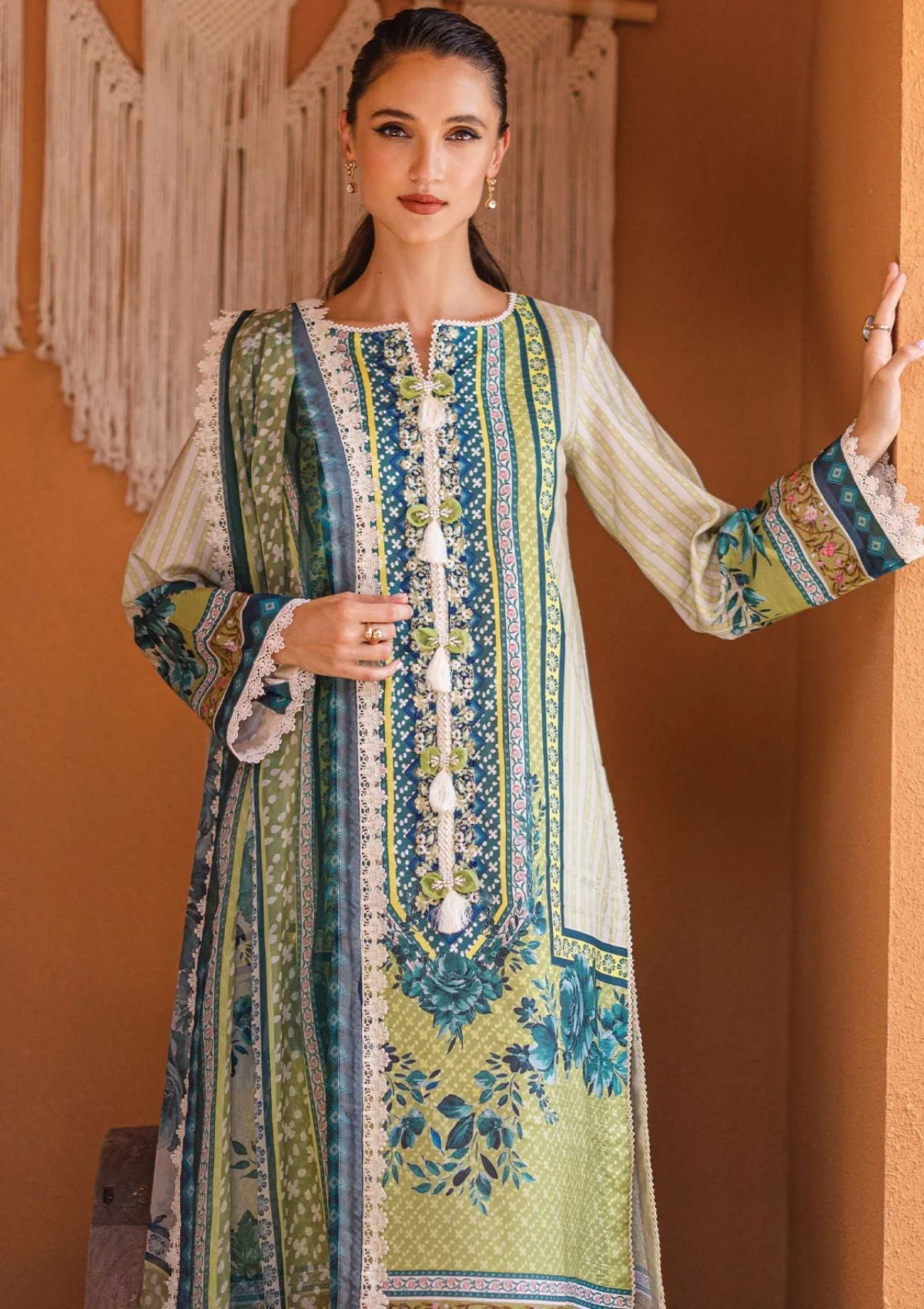 Lawn Collection - Roheenaz - Azalea - RA24#07 - A - Ivory Elegance