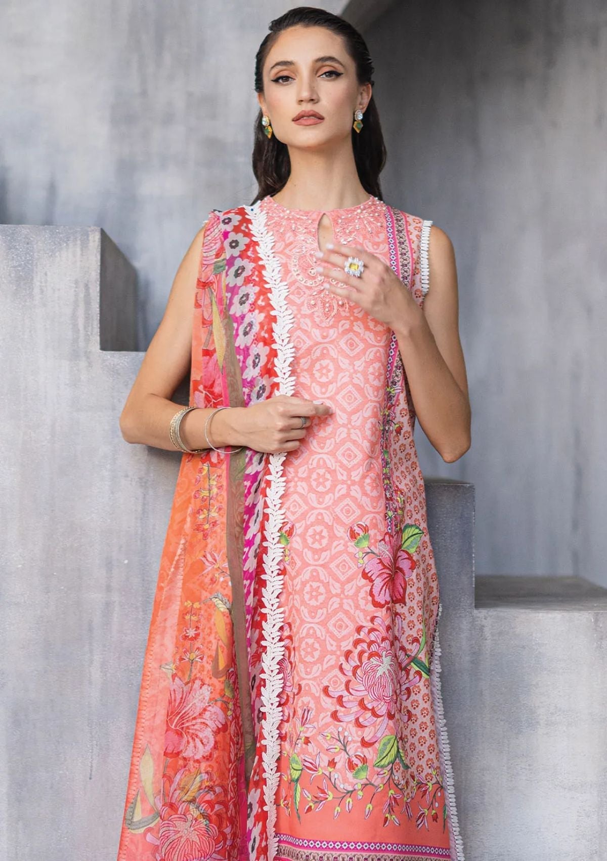 Lawn Collection - Roheenaz - Azalea - RA24#04 - A - Radiant Rose