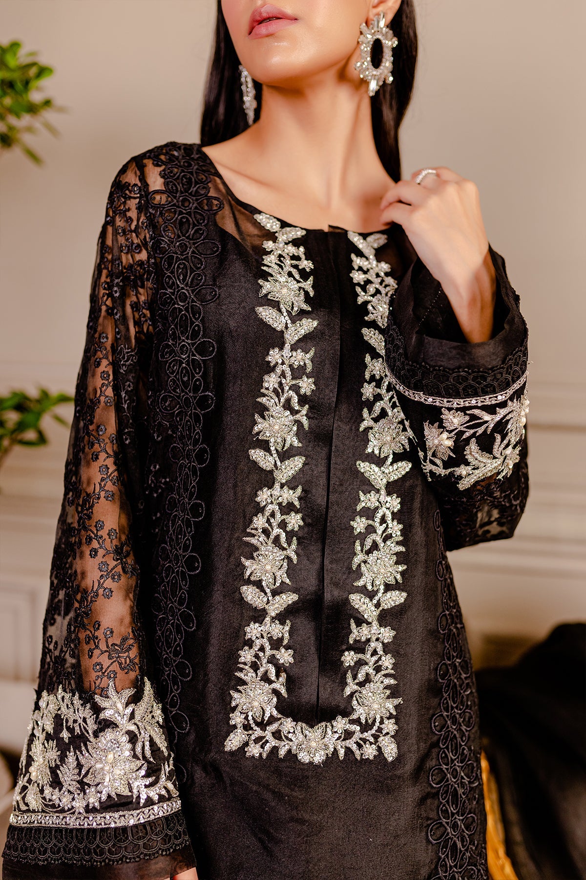 Formal Collection - Fozia Khalid - Lumieres Festive - VoL 3 - Raven Black