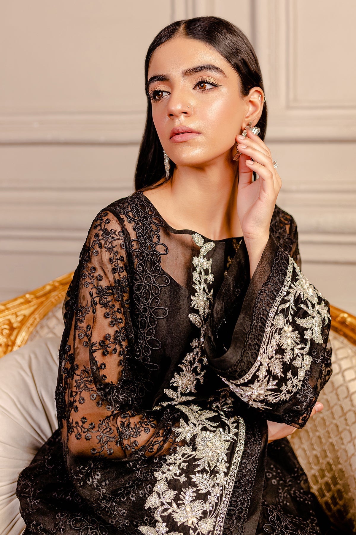 Formal Collection - Fozia Khalid - Lumieres Festive - VoL 3 - Raven Black