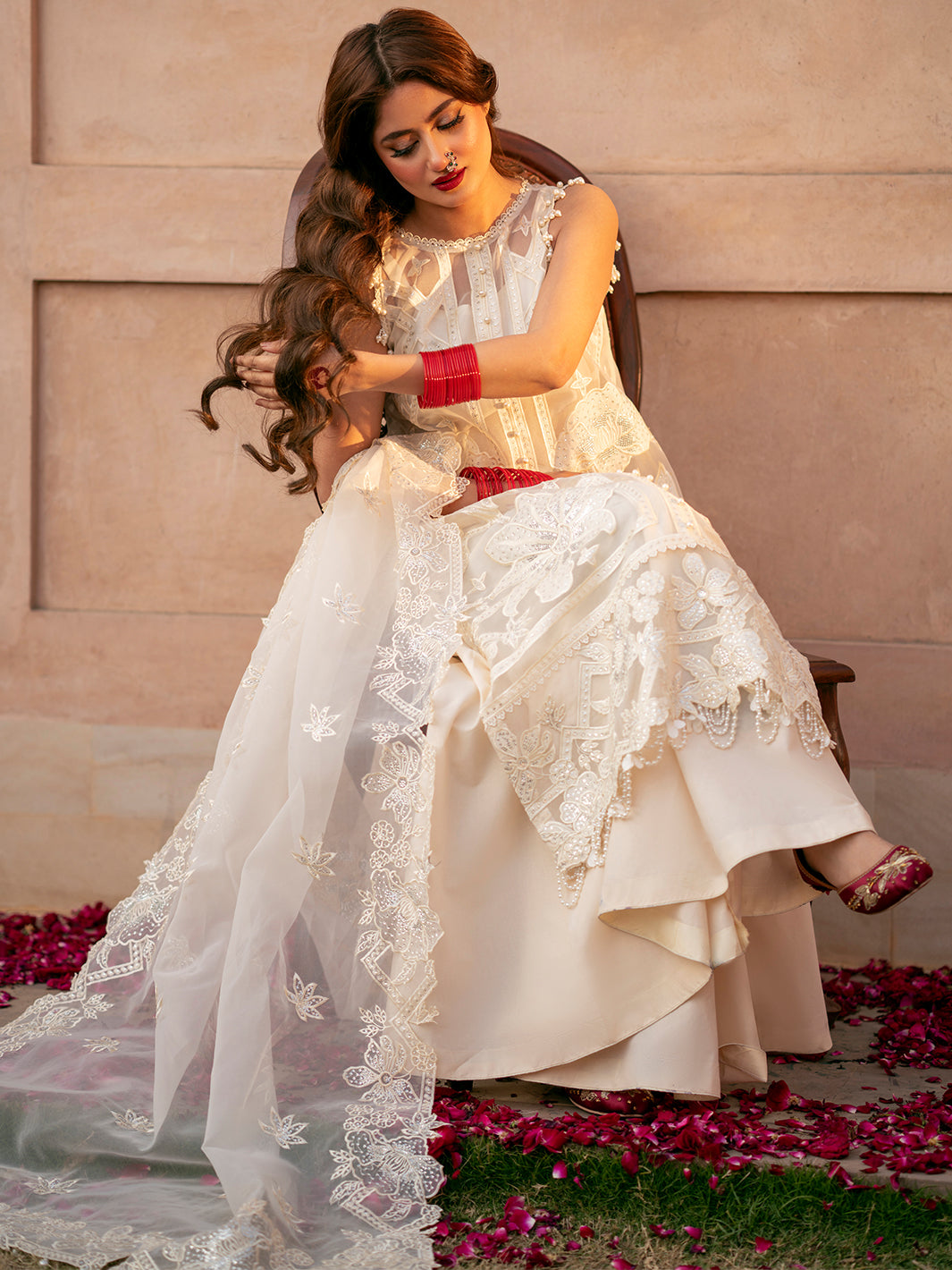 Binilyas | Dilbaro Embroidered Festive Lawn 24 | 402-B - Official Bin Ilyas - Agha Fabrics UK