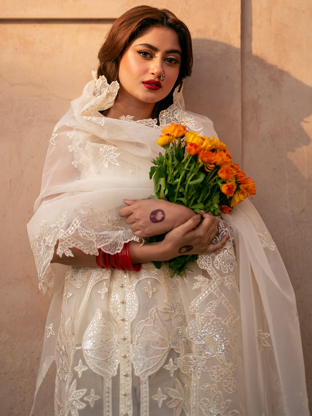 Binilyas | Dilbaro Embroidered Festive Lawn 24 | 402-B - Official Bin Ilyas - Agha Fabrics UK