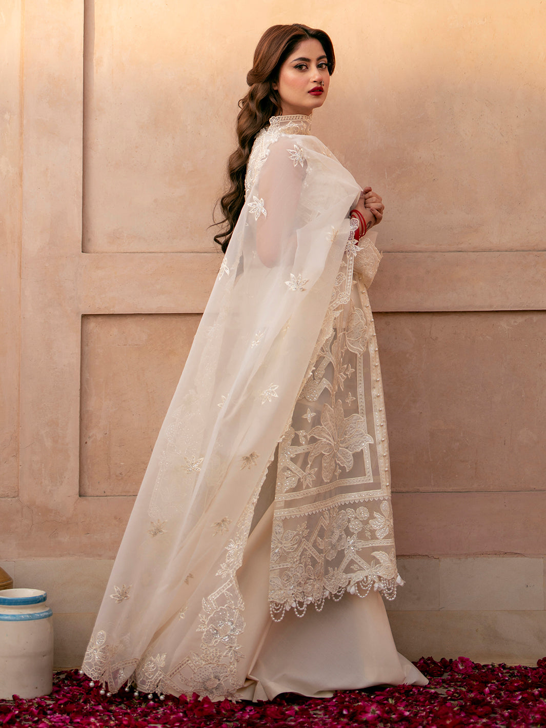 Binilyas | Dilbaro Embroidered Festive Lawn 24 | 402-B - Official Bin Ilyas - Agha Fabrics UK