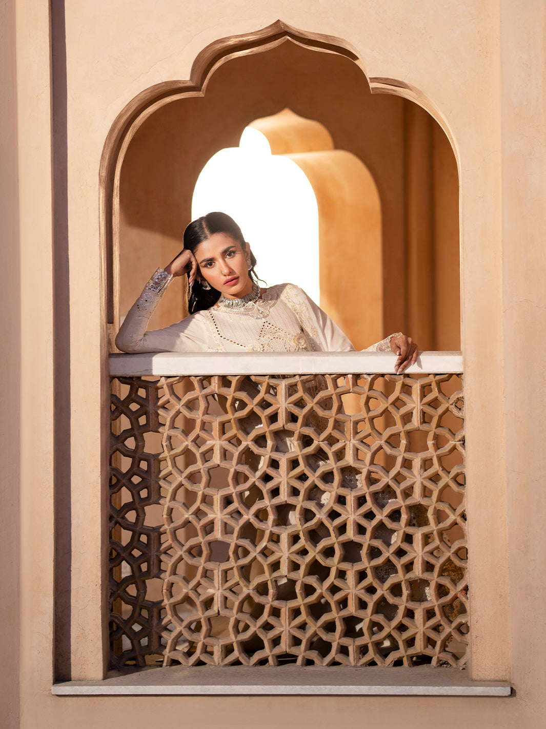 Binilyas | Dilbaro Embroidered Festive Lawn 24 | 401-A - Official Bin Ilyas - Agha Fabrics UK