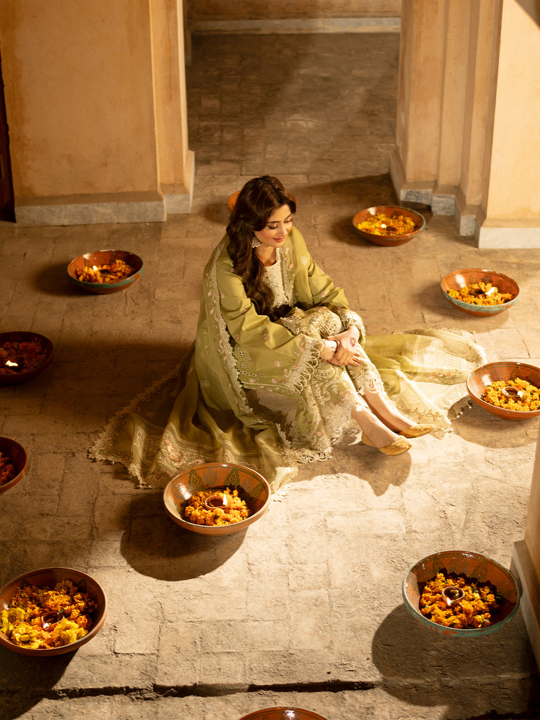 Binilyas | Dilbaro Embroidered Festive Lawn 24 | 405-A - Official Bin Ilyas - Agha Fabrics UK