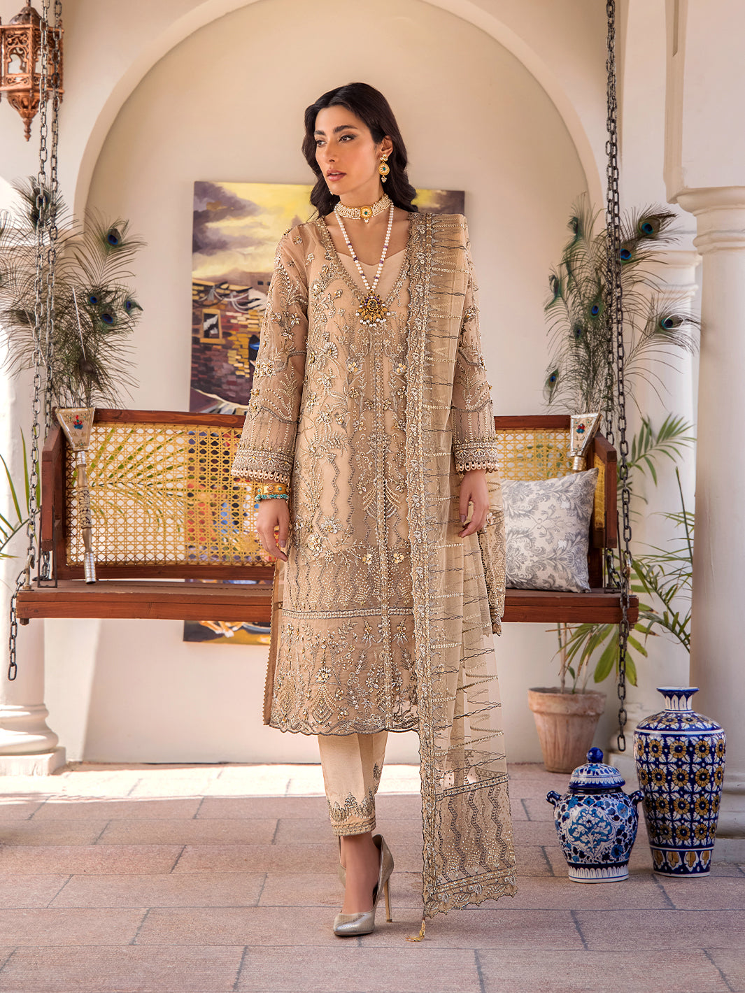 Fozia Khalid | Eid Edit 24 | Lueur - Official Fozia Khalid - Agha Fabrics UK