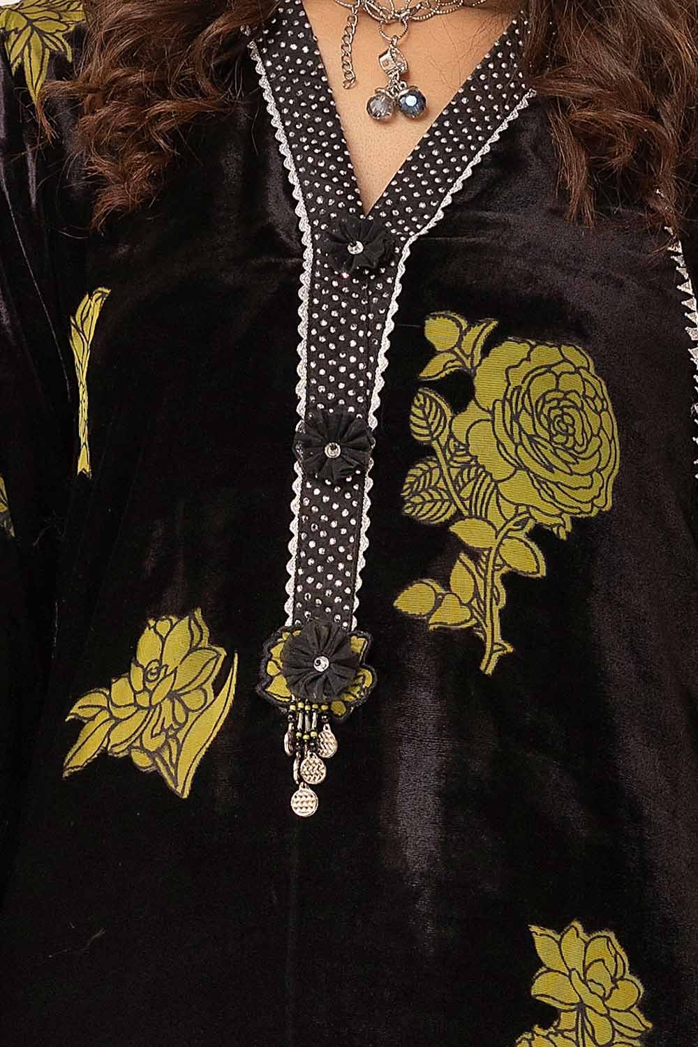 Gul Ahmed | Winter Collection 24 | Diamanties Burnout Velvet Dupatta BVL-42001 - Official Gul Ahmed - Agha Fabrics UK