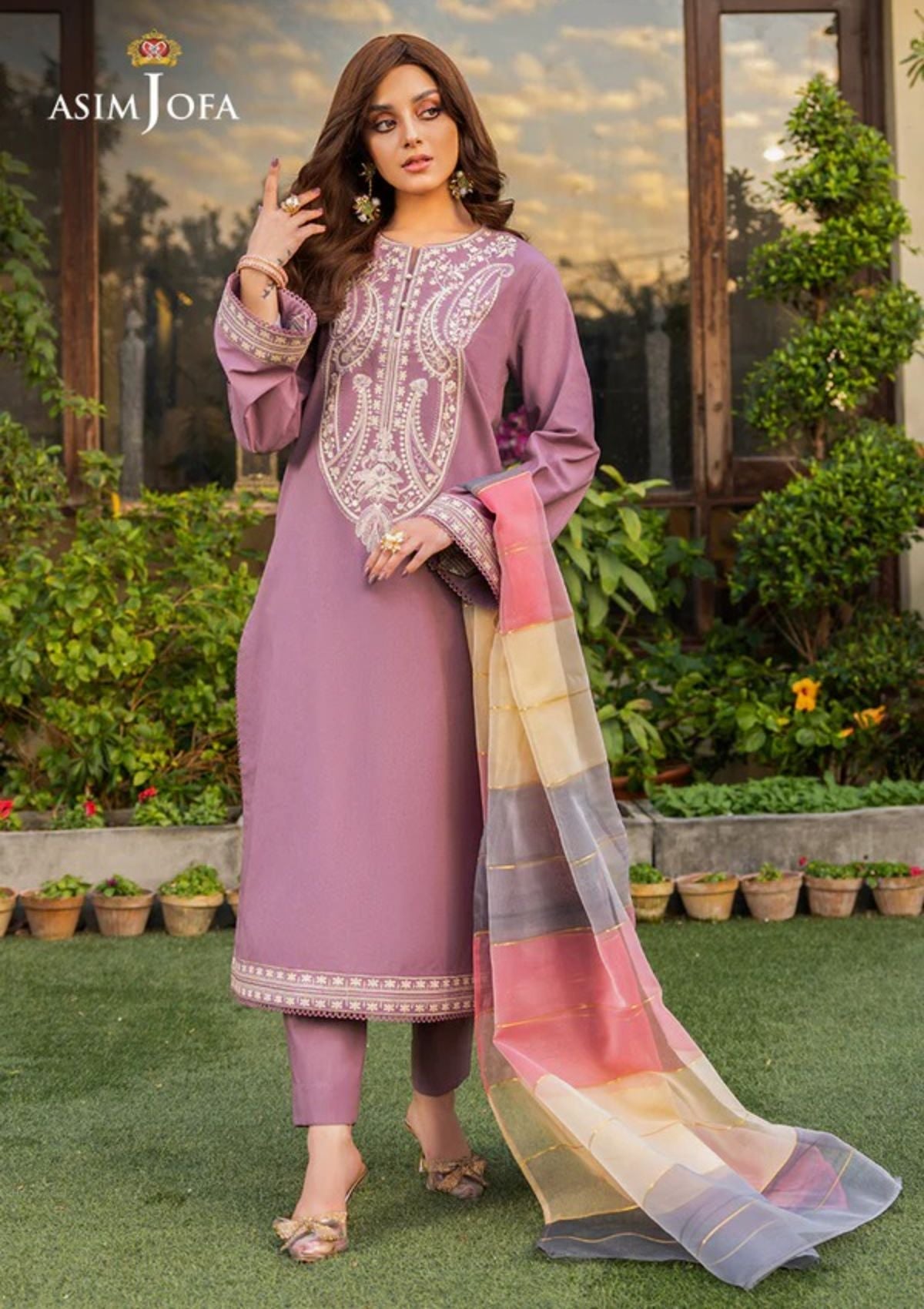 Lawn Collection - Asim Jofa - Festive - AJPE#37 - Official Asim Jofa - Agha Fabrics UK